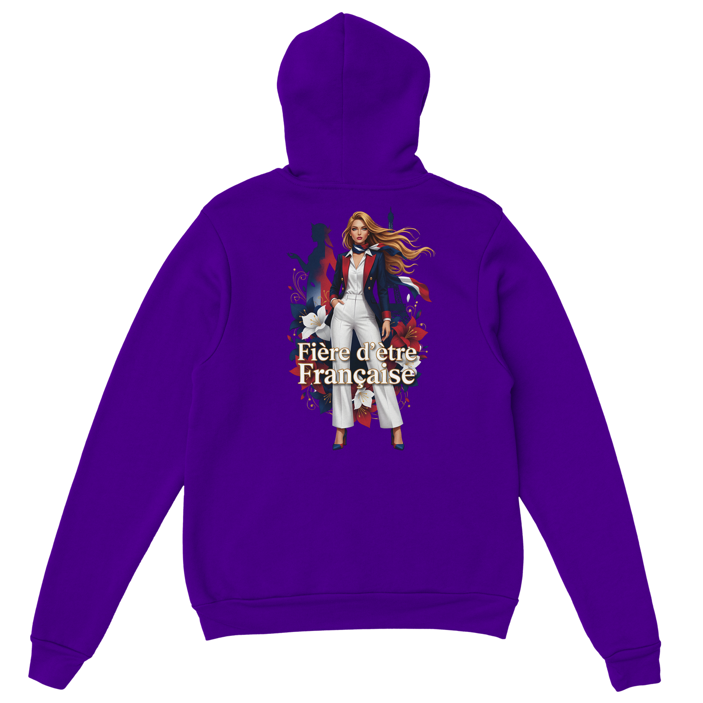 Sweat à capuche fière d'être française   – Doux, chaud et confortable pour l'hiver