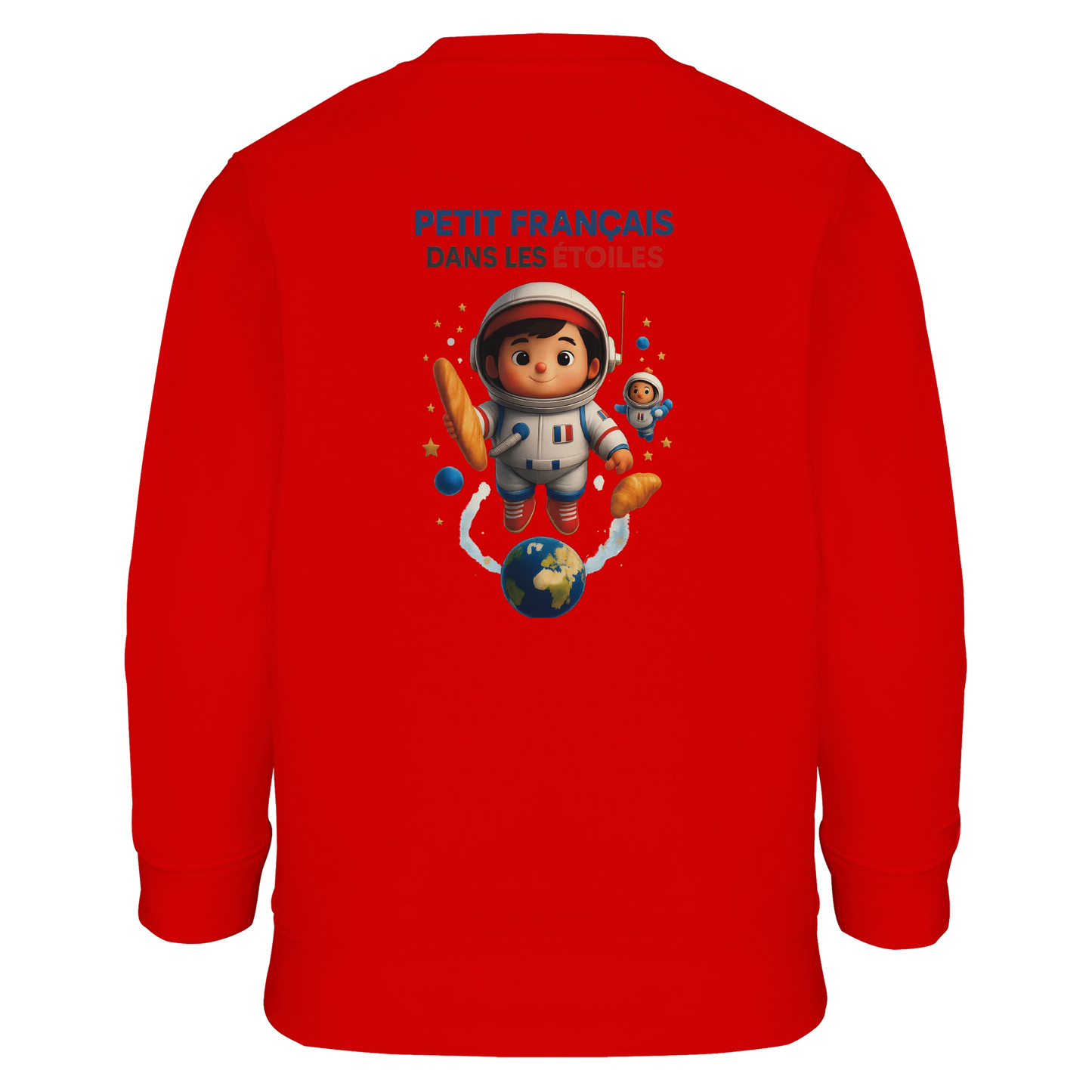 Jungen-Sweatshirt kleiner Franzose in den Sternen | SOL'S Columbia Kids 04239 recycelte Mischung