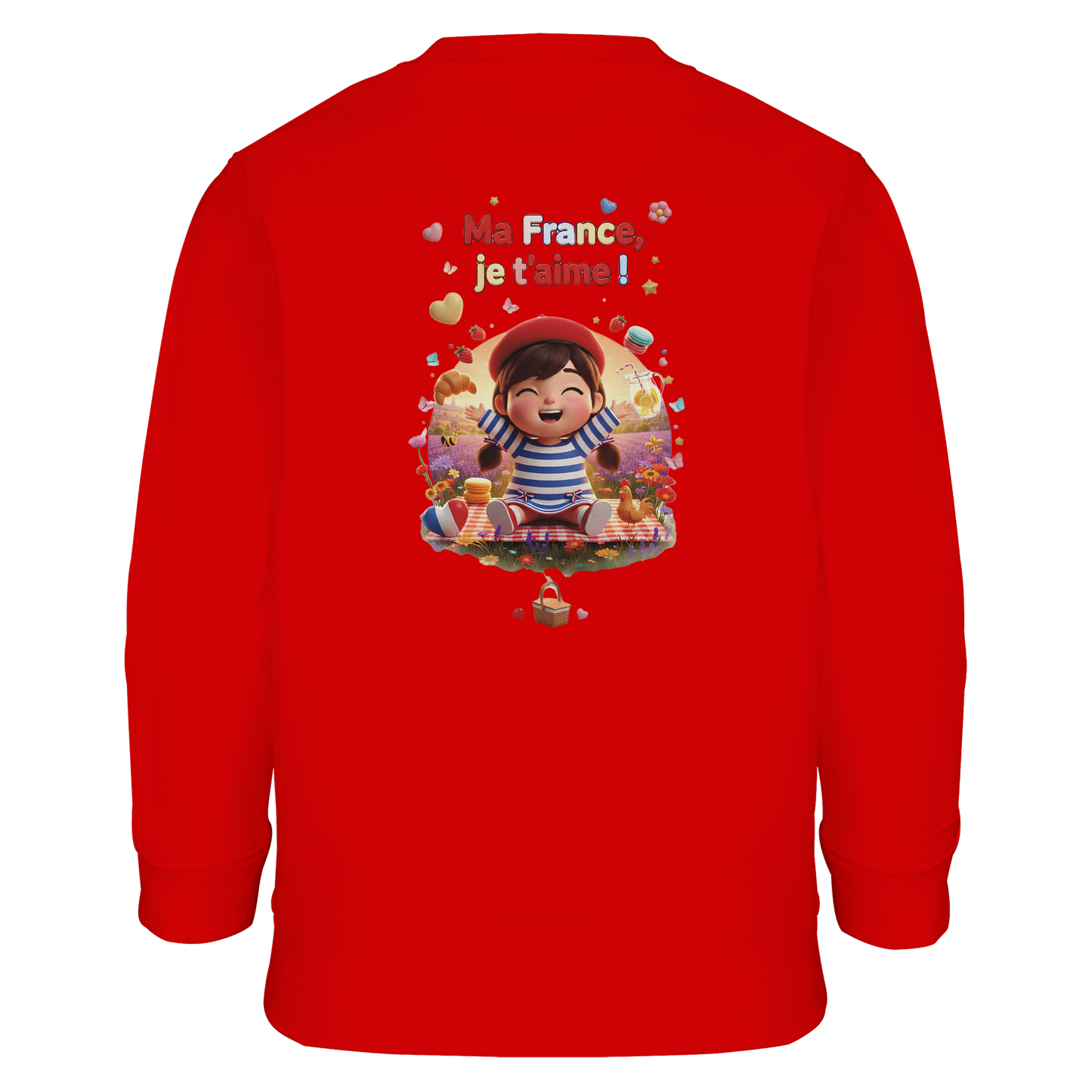 Sweat-shirt Enfant "Ma France Je T'aime" – Confort Écoresponsable