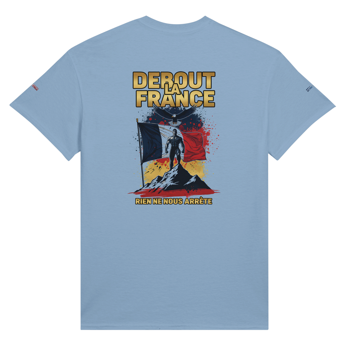 T-Shirt "Debout la France" | Rundhalsausschnitt aus ultra Baumwolle | Gildan 2000