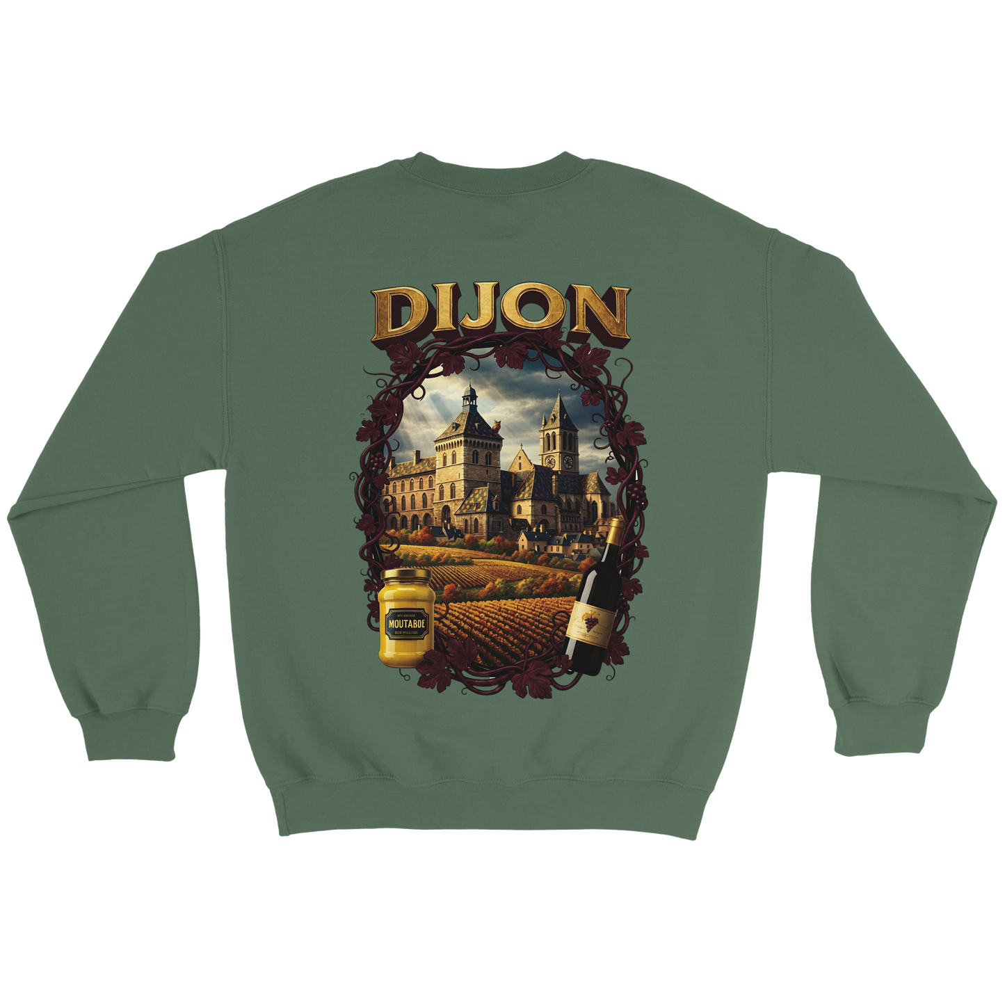 Unisex-Sweatshirt Dijon, Frankreich klassisch Rundhals | Gildan® 18000