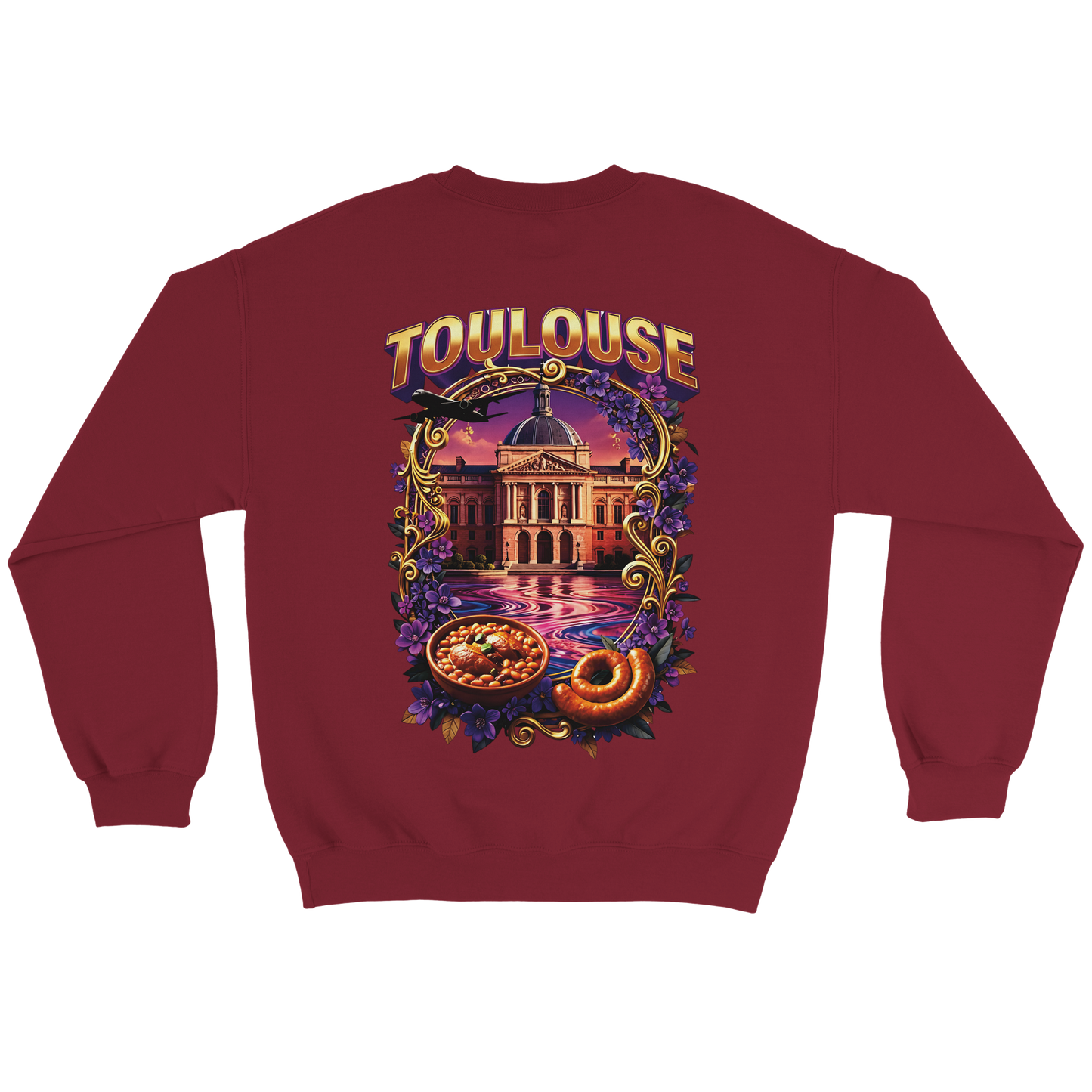 Unisex Sweatshirt Toulouse Classic French City Crewneck | Gildan® 18000