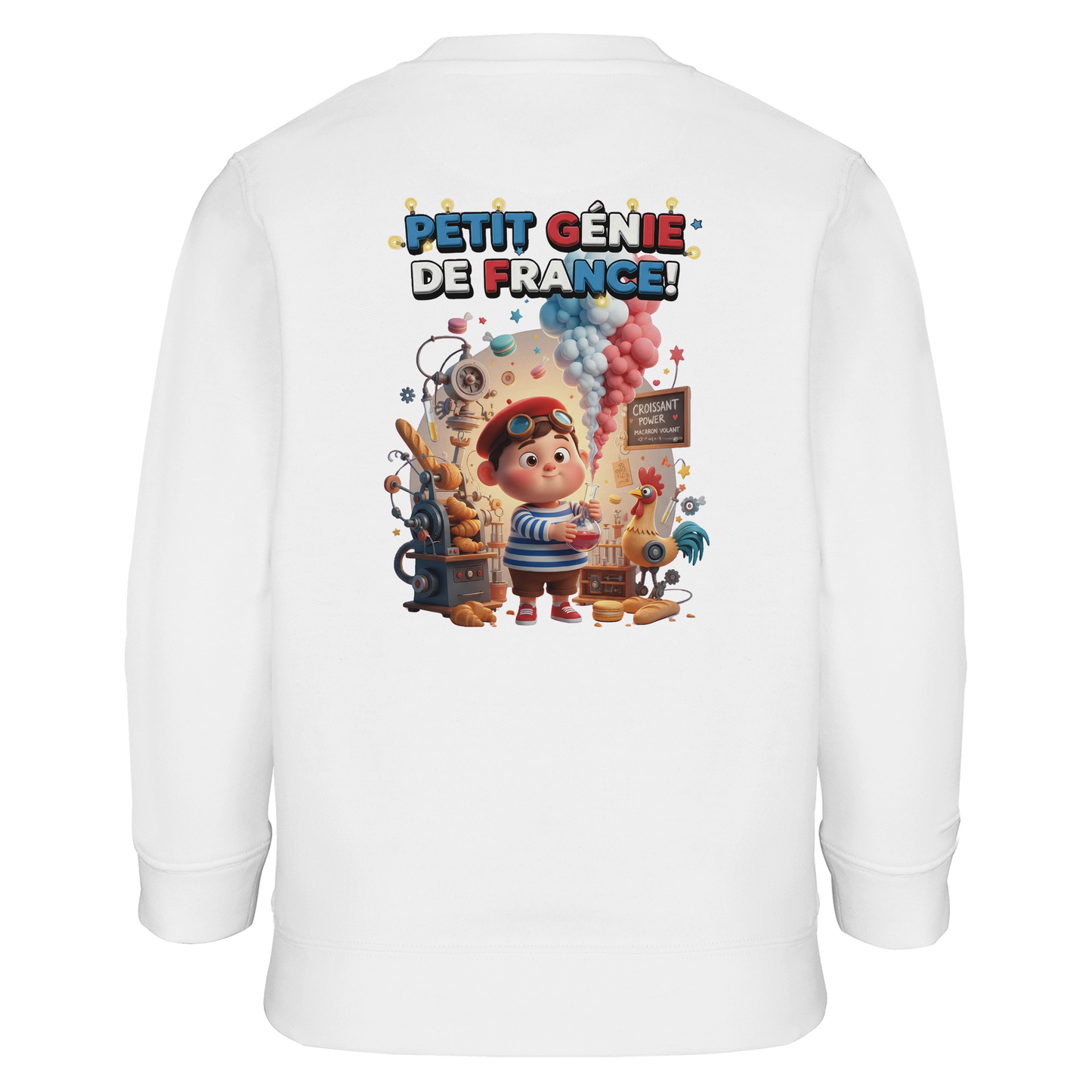 Jungen-Sweatshirt "petit génie Français" aus Recyclingmischung | SOL'S Columbia Kids 04239