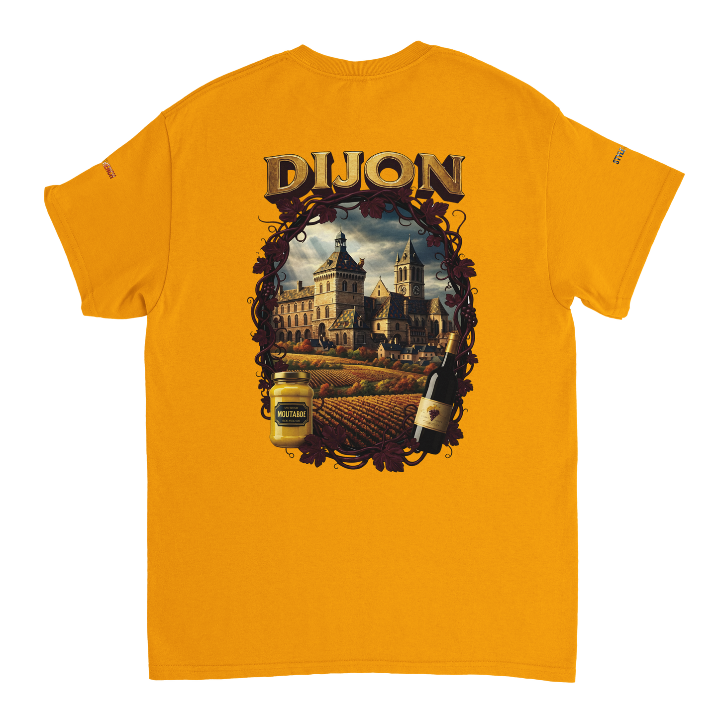 Unisex T-Shirt Dijon Stadt Frankreich dick Rundhals | Gildan® 5000