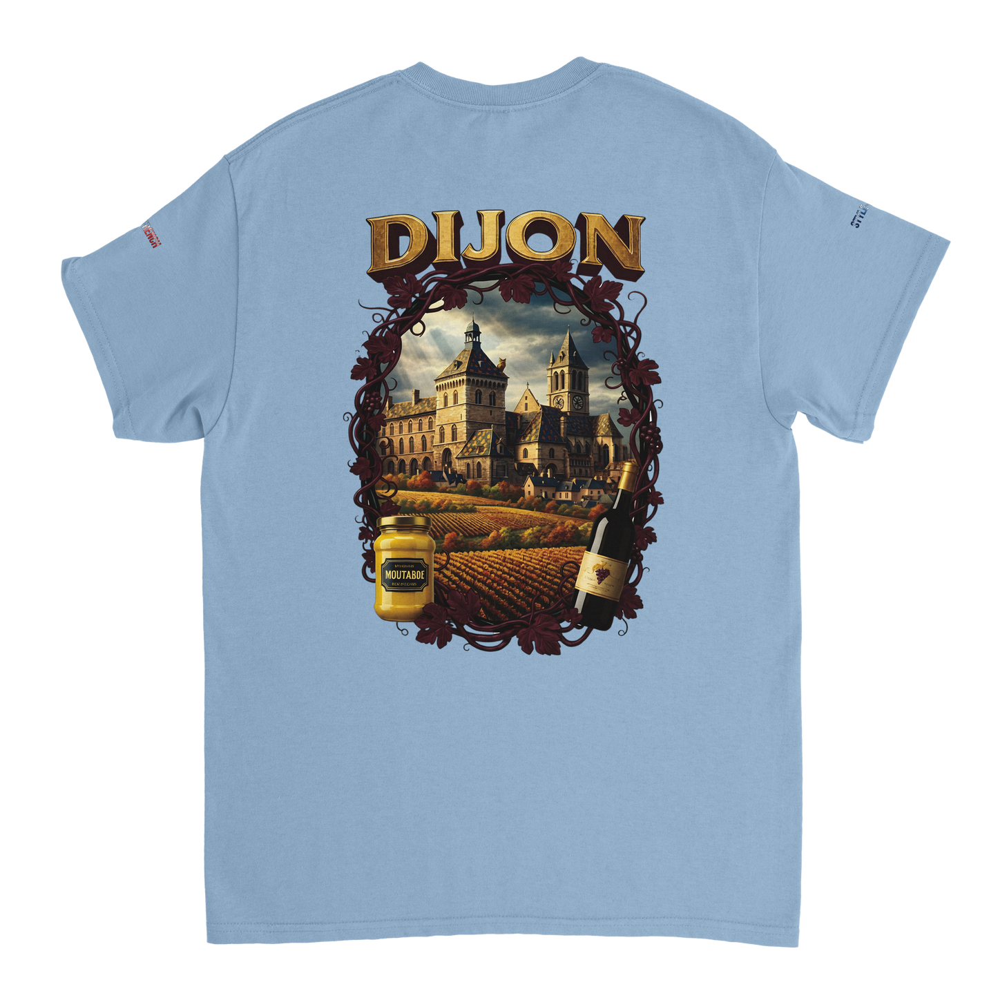 Unisex T-Shirt Dijon Stadt Frankreich dick Rundhals | Gildan® 5000