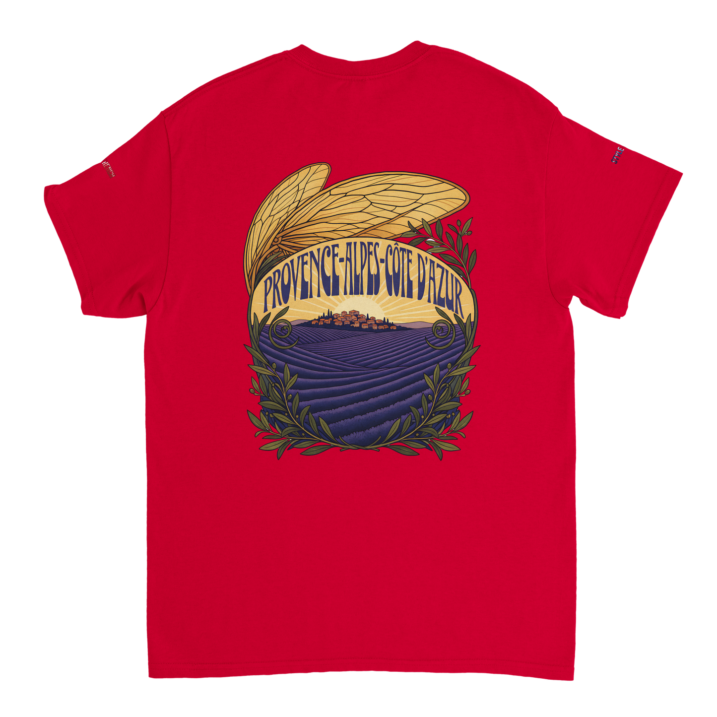 Unisex T-Shirt Provence-Alpes-Côte d'Azur, schwerer Rundhalsausschnitt | Gildan® 5000