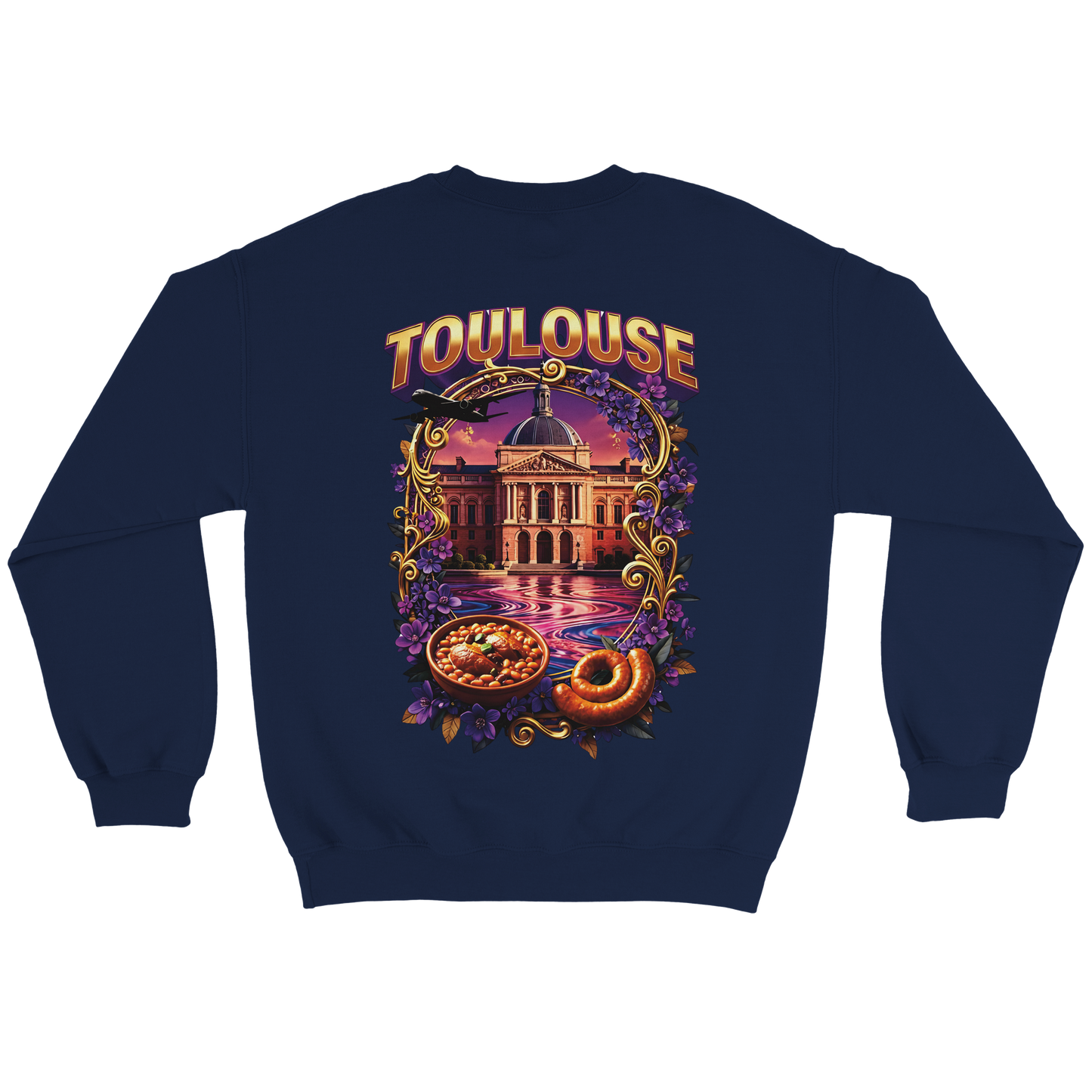 Unisex Sweatshirt Toulouse Classic French City Crewneck | Gildan® 18000