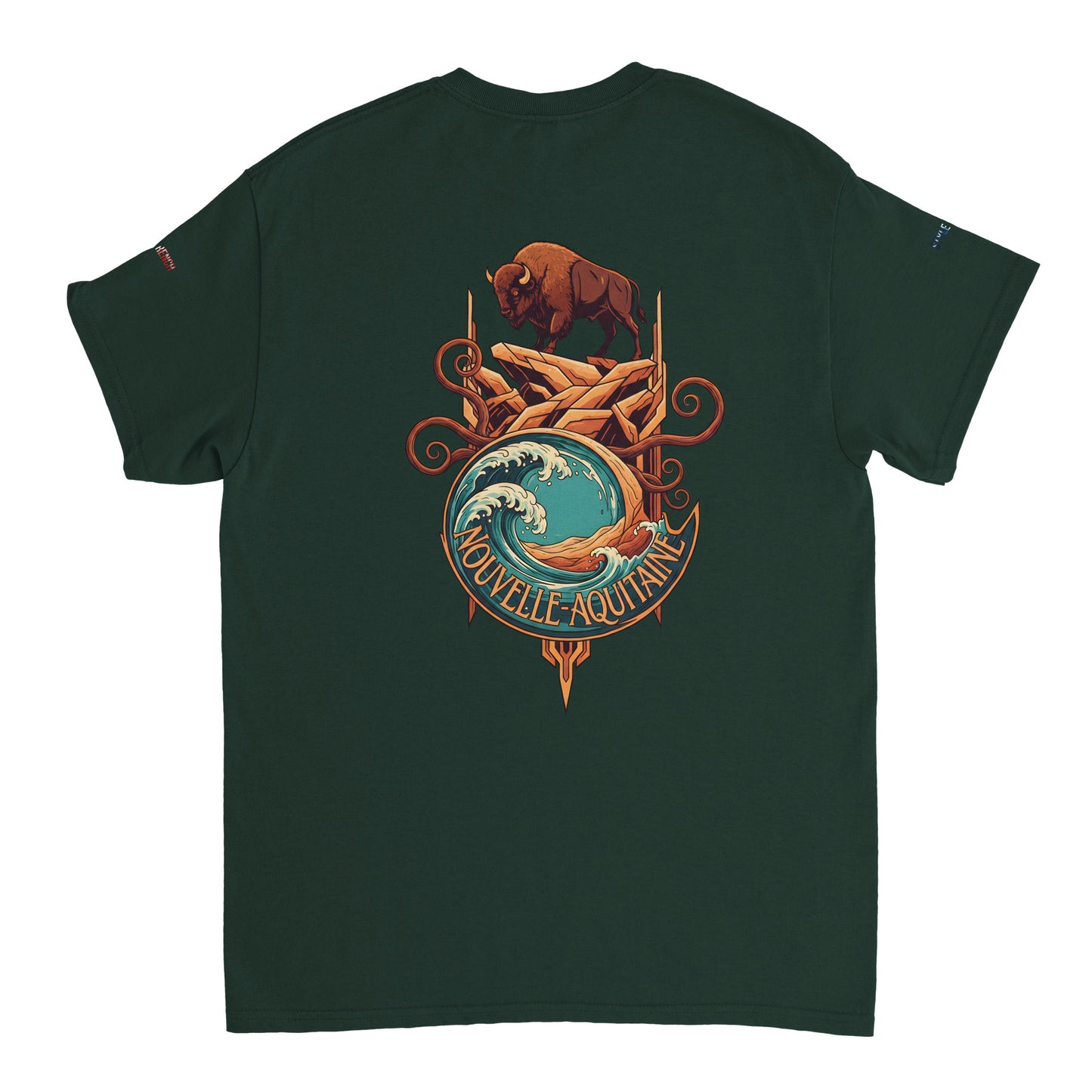 T-Shirt Neu-Aquitanien, dick, Rundhalsausschnitt | Gildan® 5000