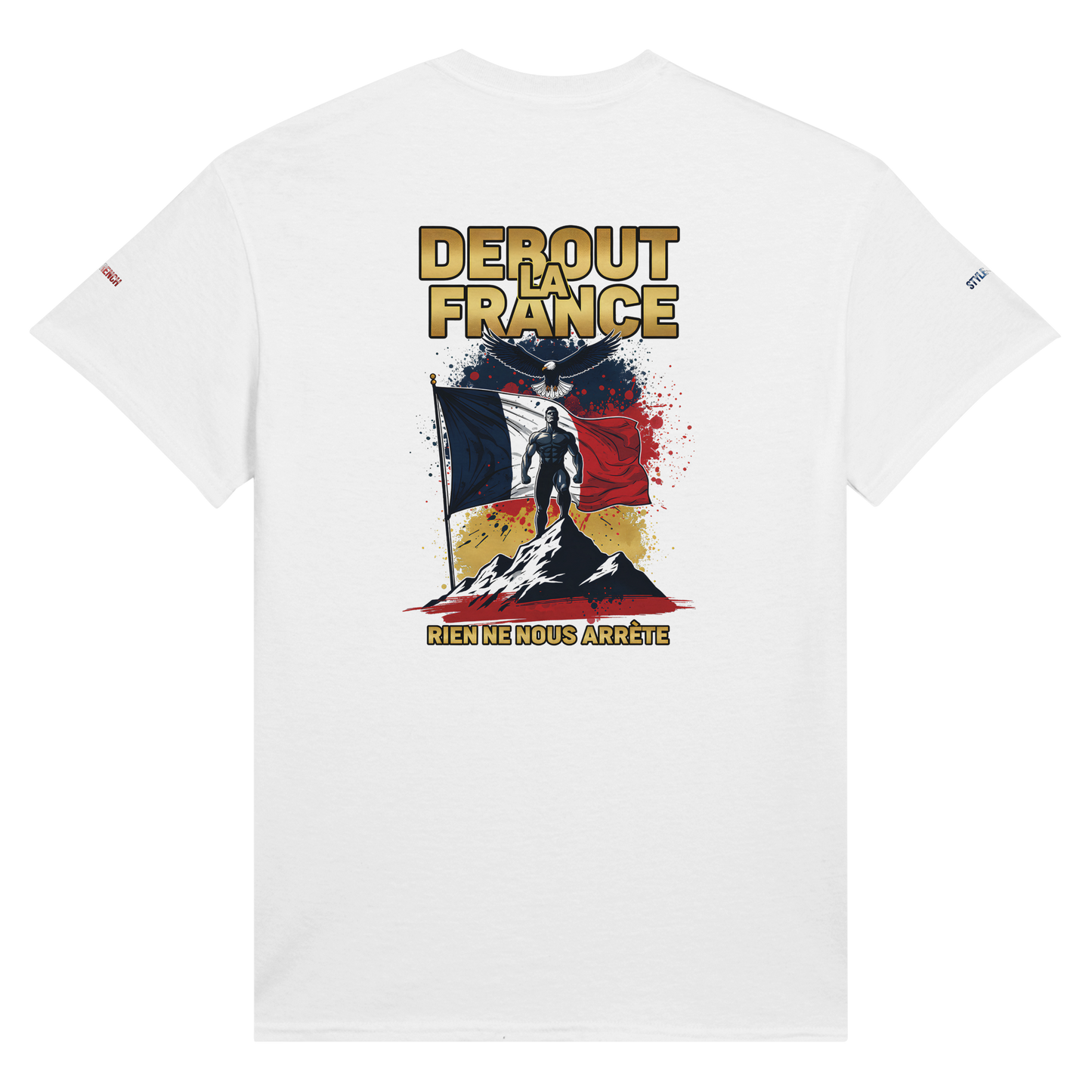 T-Shirt "Debout la France" | Rundhalsausschnitt aus ultra Baumwolle | Gildan 2000