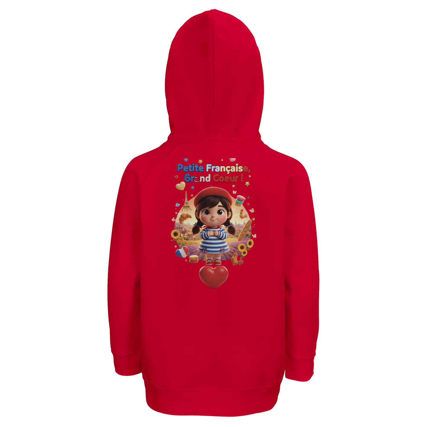 Kapuzenpullover Mädchen Französin mit großem Herzen Bio | SOL'S Stellar Kids 03576