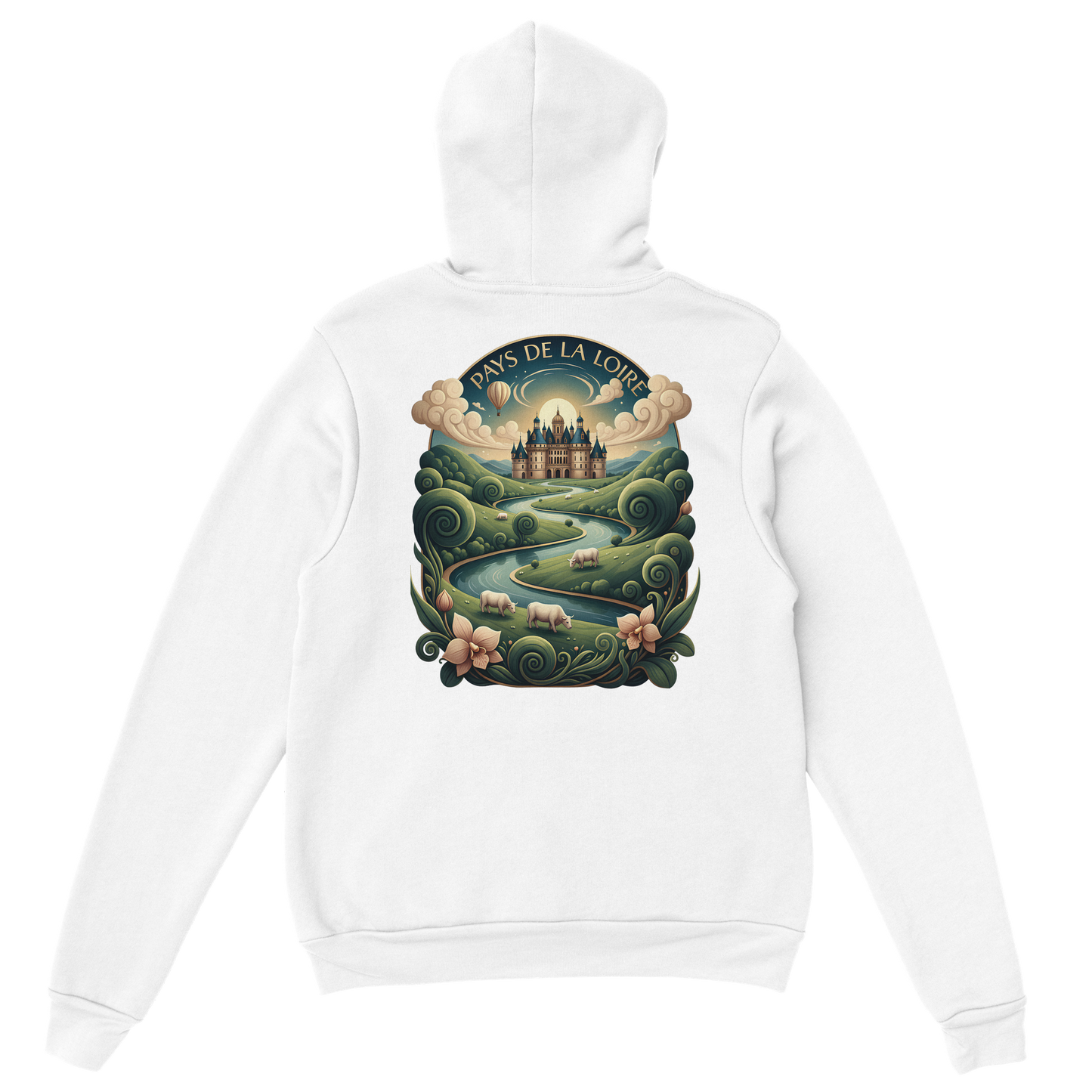 Klassischer Unisex-Kapuzenpullover Pays de la Loire | Gildan® 18500
