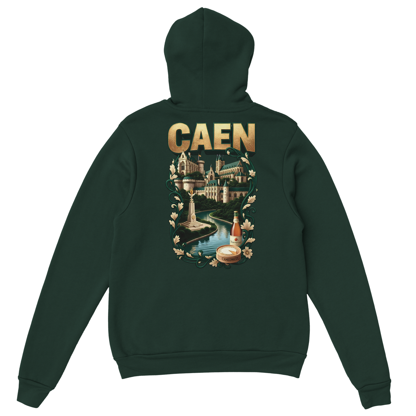 Kapuzenpullover "Caen, Stadt Frankreichs" Unisex Klassiker | Gildan® 18500