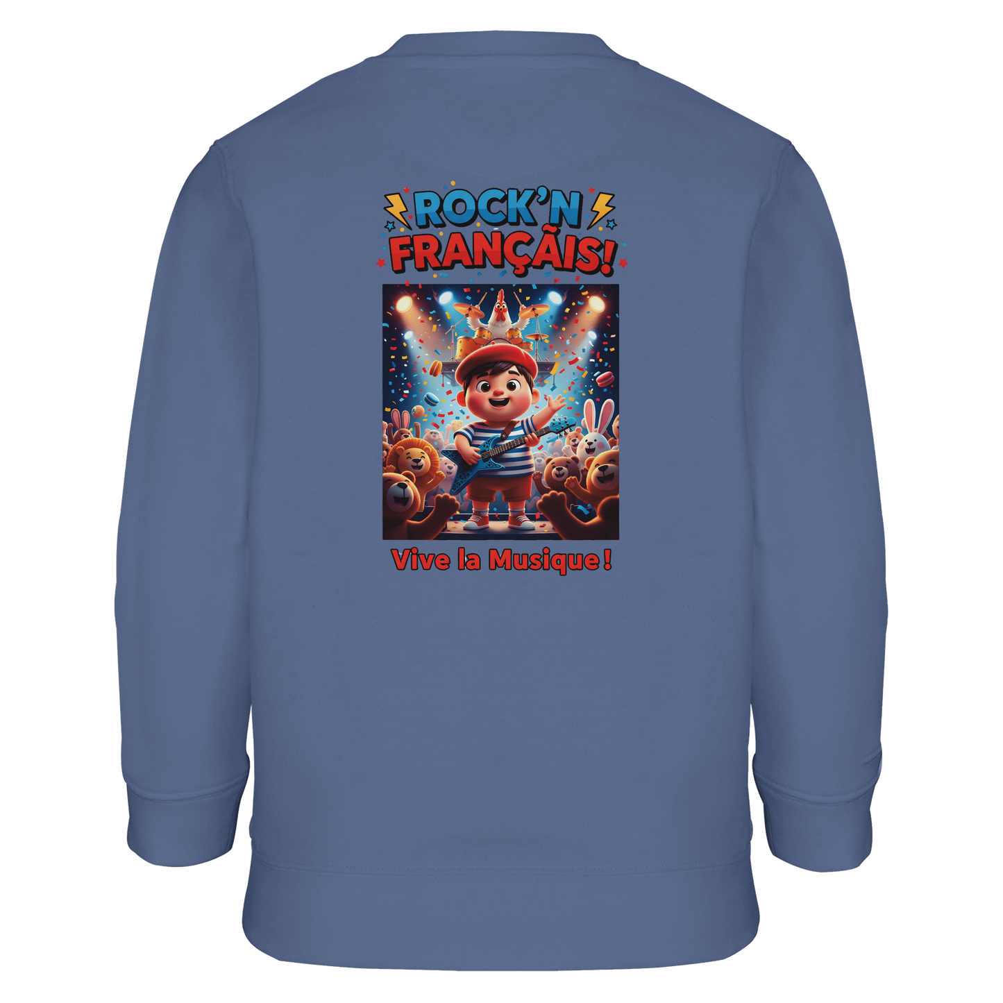 Jungen Sweatshirt Rock'n Français Mischgewebe recycelt | SOL'S Columbia Kids 04239