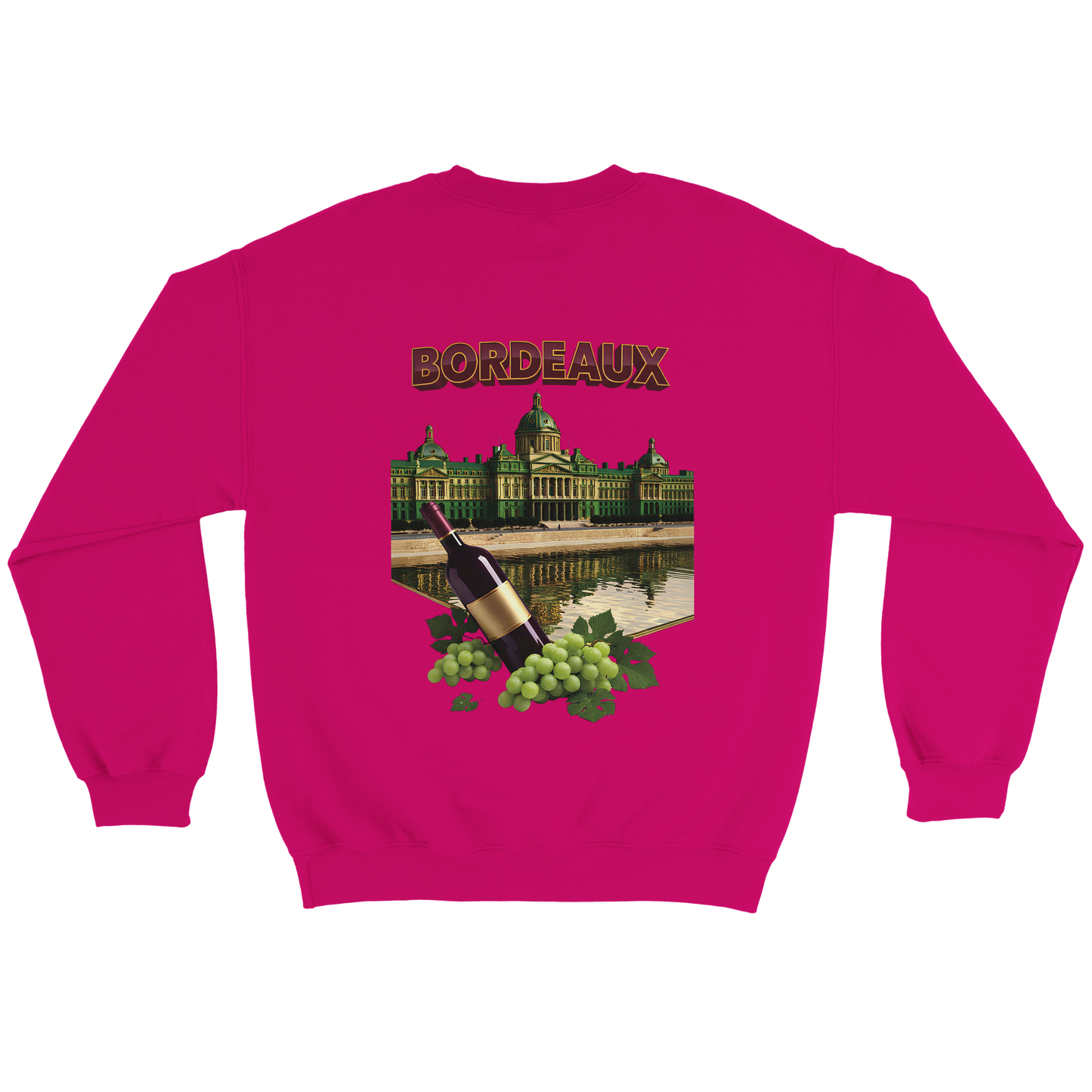 Unisex city burgundy classic crewneck sweatshirt | Gildan® 18000