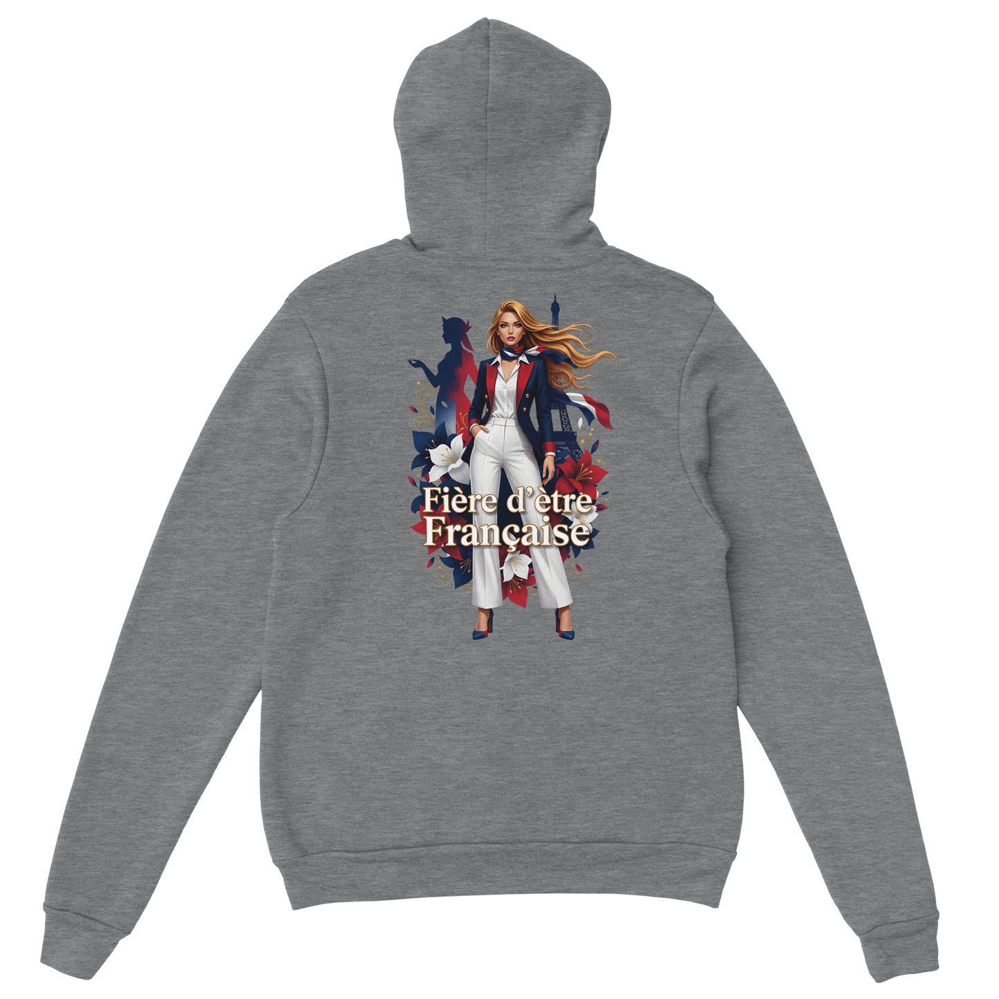 Sweat à capuche fière d'être française   – Doux, chaud et confortable pour l'hiver