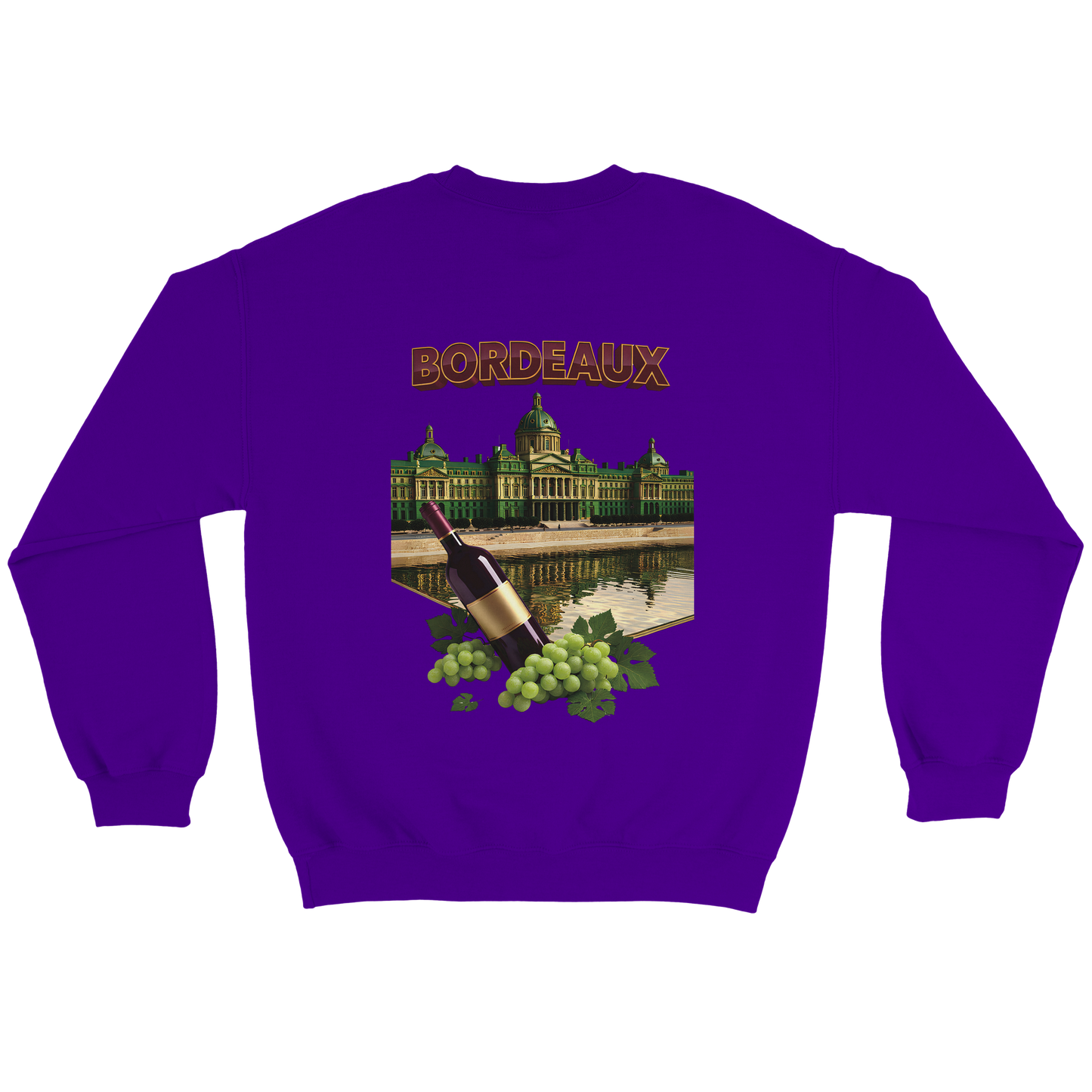Unisex city burgundy classic crewneck sweatshirt | Gildan® 18000