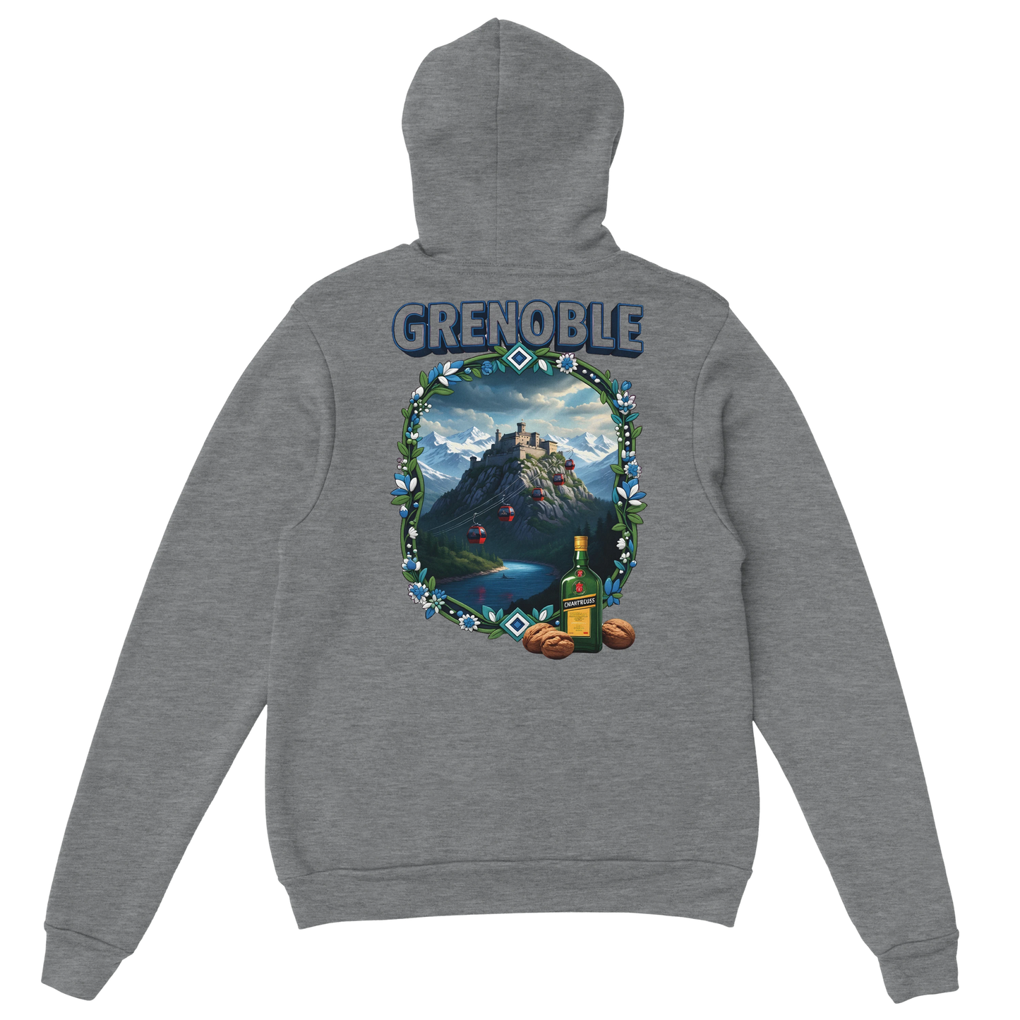 Kapuzenpullover Grenoble Stadt in Frankreich Unisex Classic | Gildan® 18500