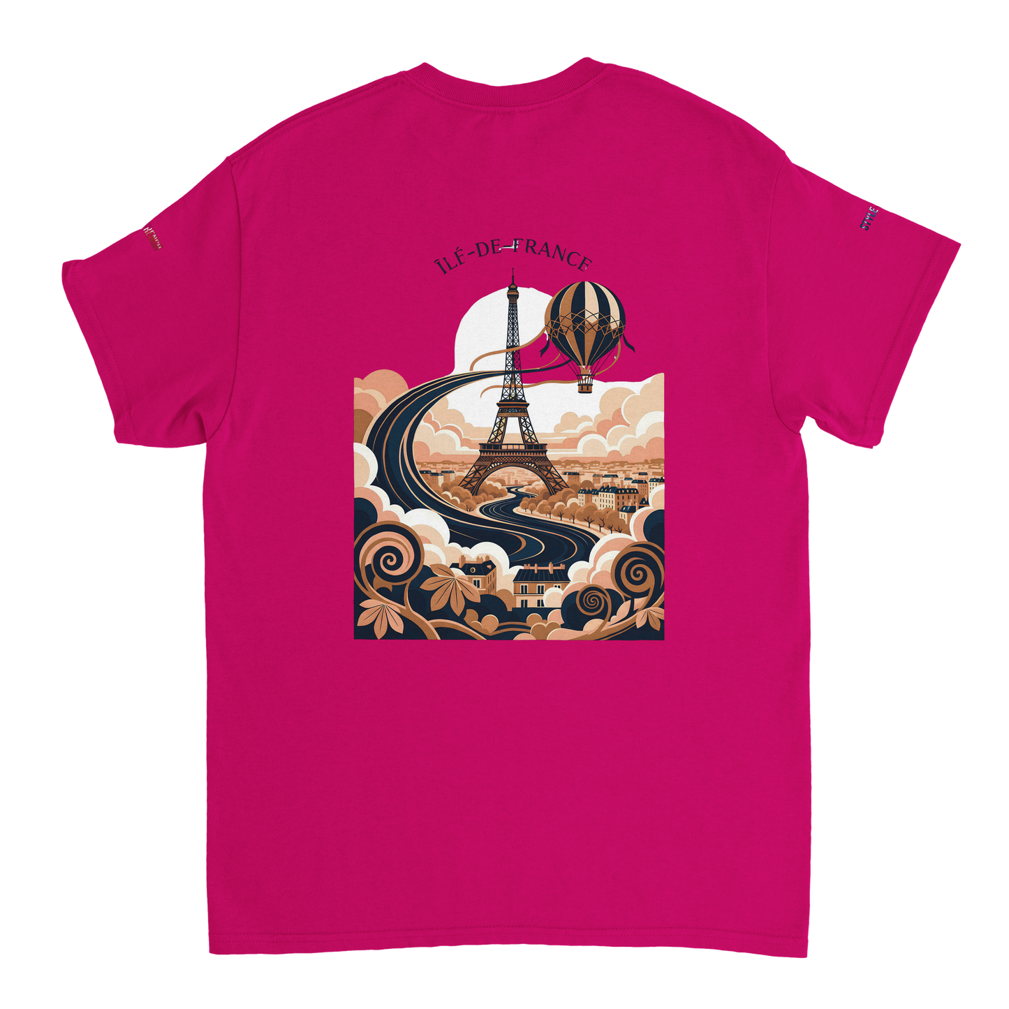 Unisex T-Shirt Île-de-France dick rundhals | Gildan® 5000