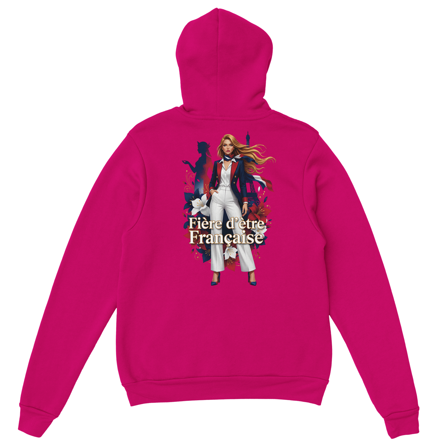 Sweat à capuche fière d'être française   – Doux, chaud et confortable pour l'hiver
