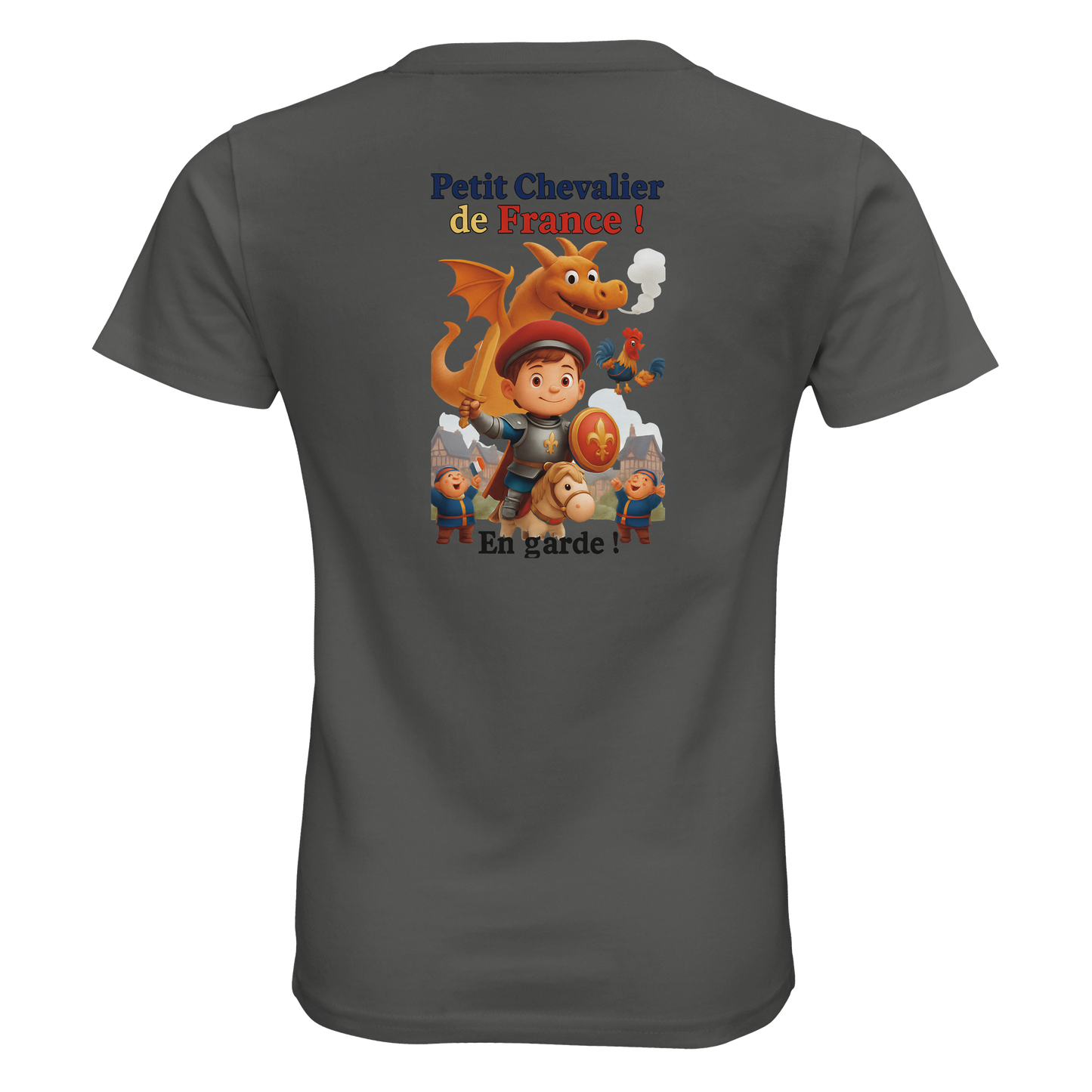 T-Shirt Jungen kleiner Ritter Frankreichs, aus Bio-Baumwolle, schmal geschnitten | SOL'S Pioneer Kids 03578