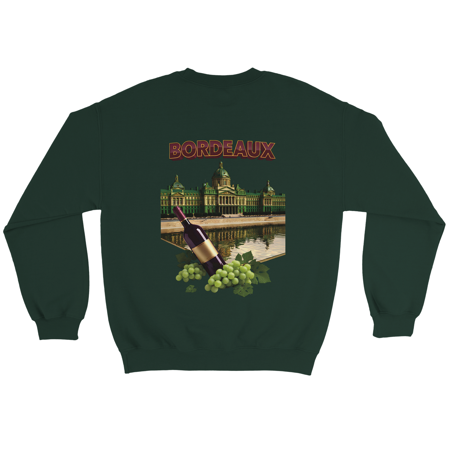 Unisex city burgundy classic crewneck sweatshirt | Gildan® 18000