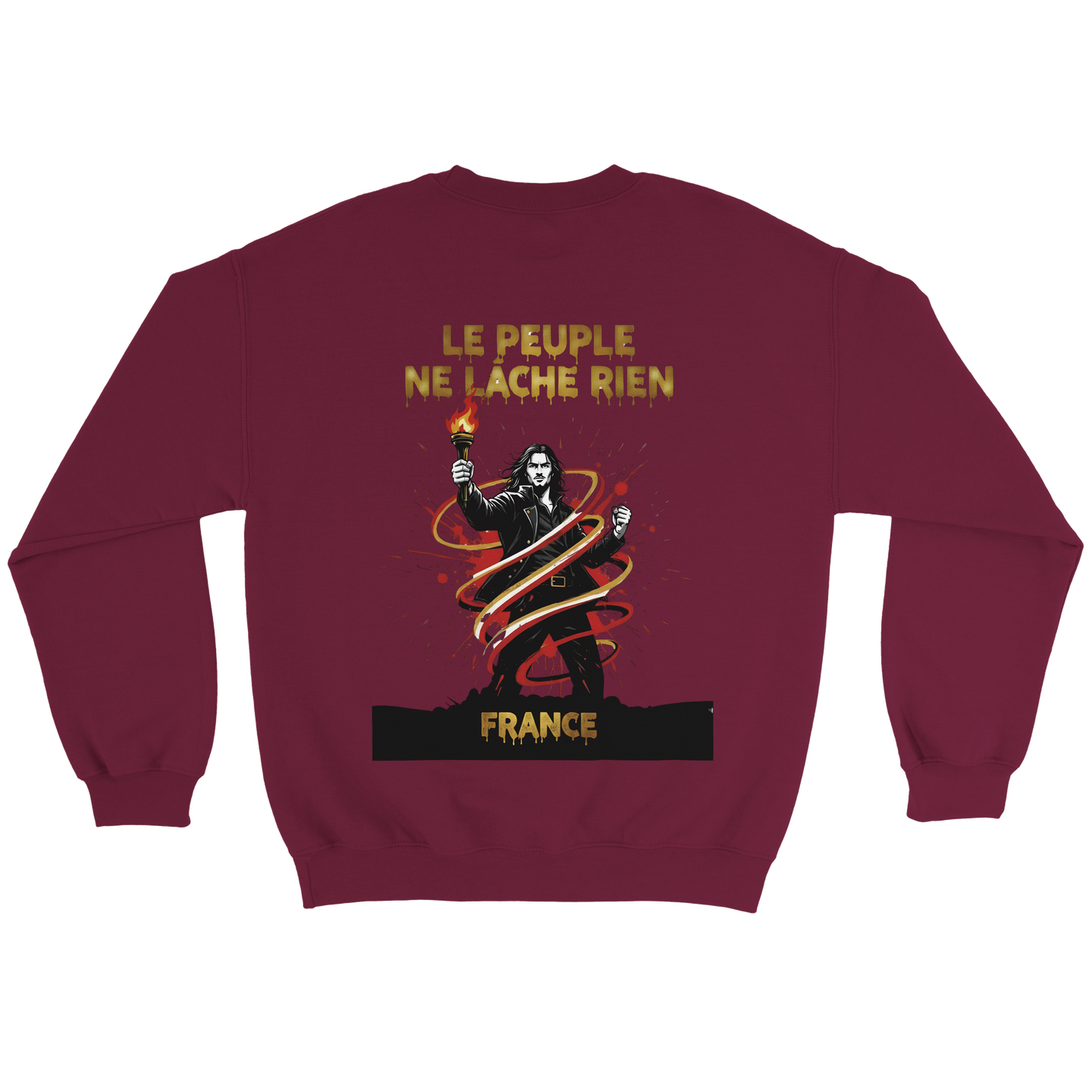 Sweatshirt "Le peuple lâche rien" French Style Classic Crewneck | Gildan® 18000