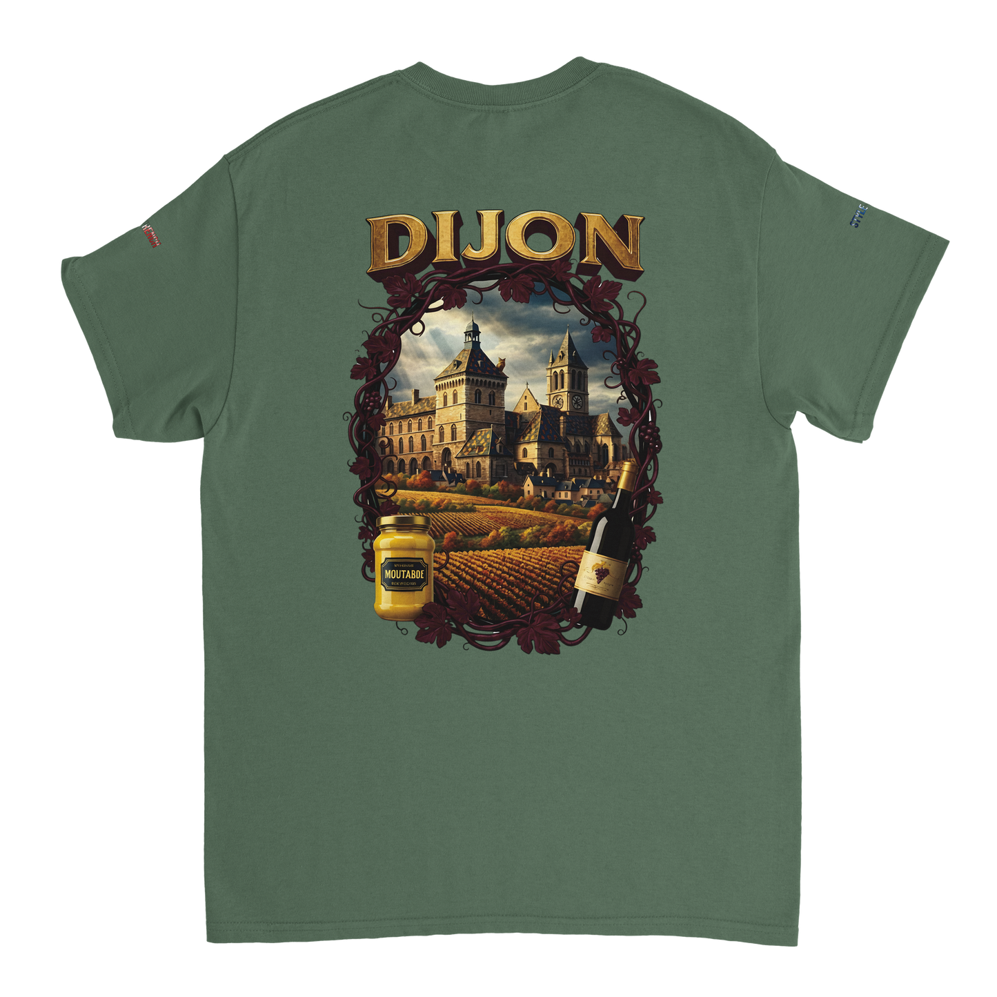 Unisex T-Shirt Dijon Stadt Frankreich dick Rundhals | Gildan® 5000