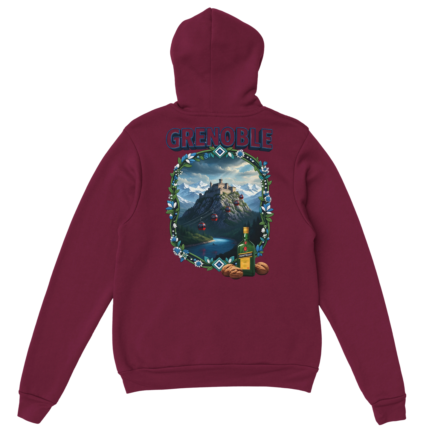 Kapuzenpullover Grenoble Stadt in Frankreich Unisex Classic | Gildan® 18500