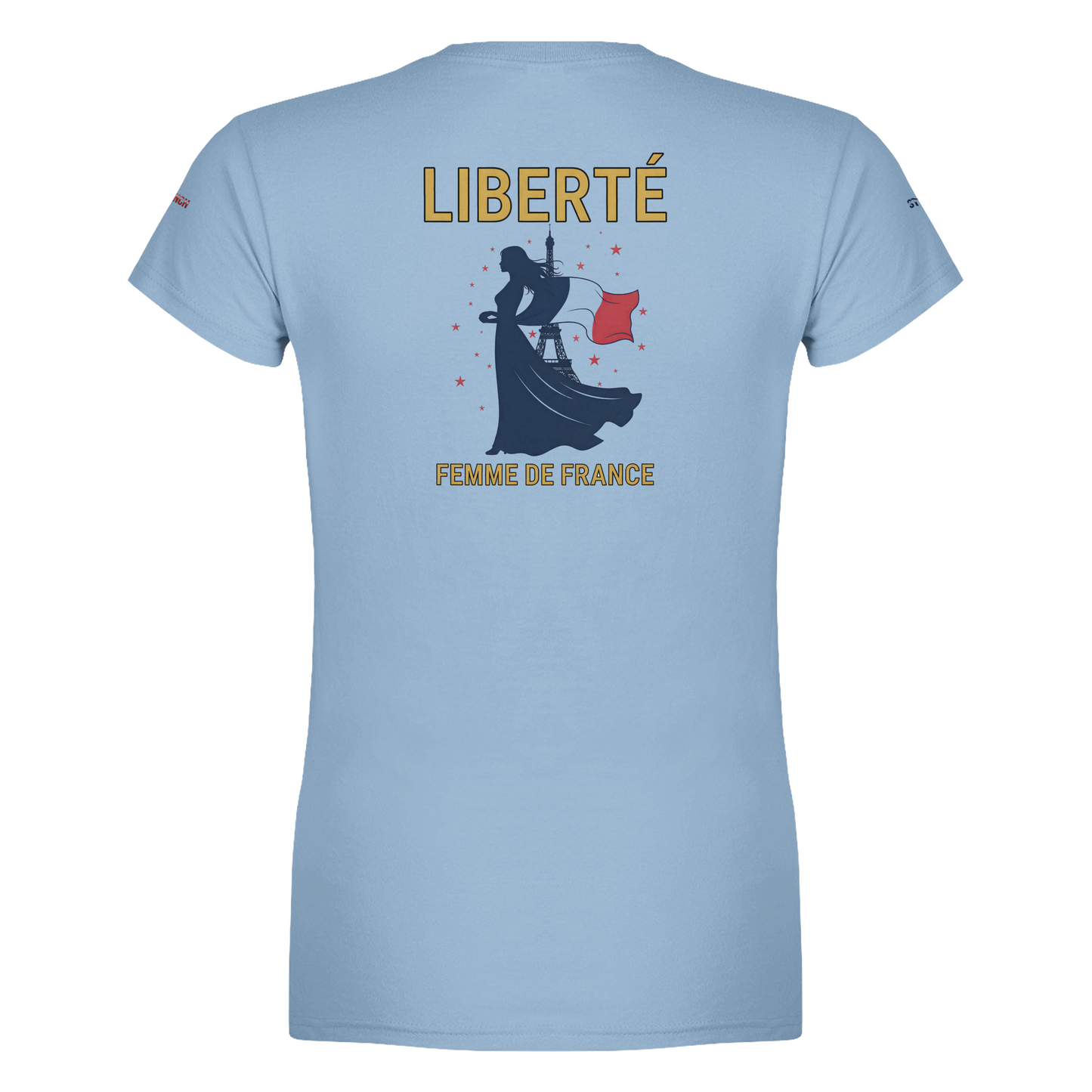 T-Shirt Freiheit Damen französischer Stil klassischer Rundhalsausschnitt | Gildan® 64000L