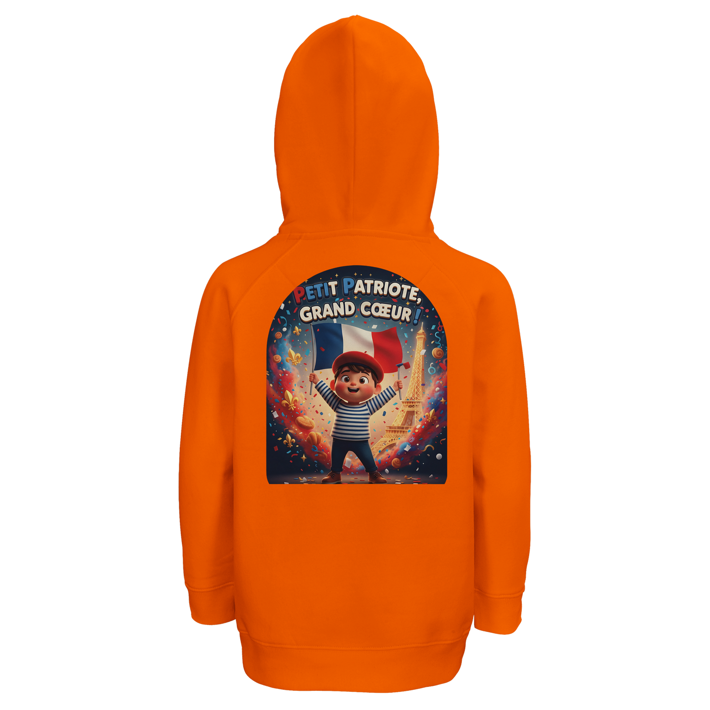 Sweat-shirt Enfant Petit Patriote - Hoodie en Coton Bio Éco-responsable