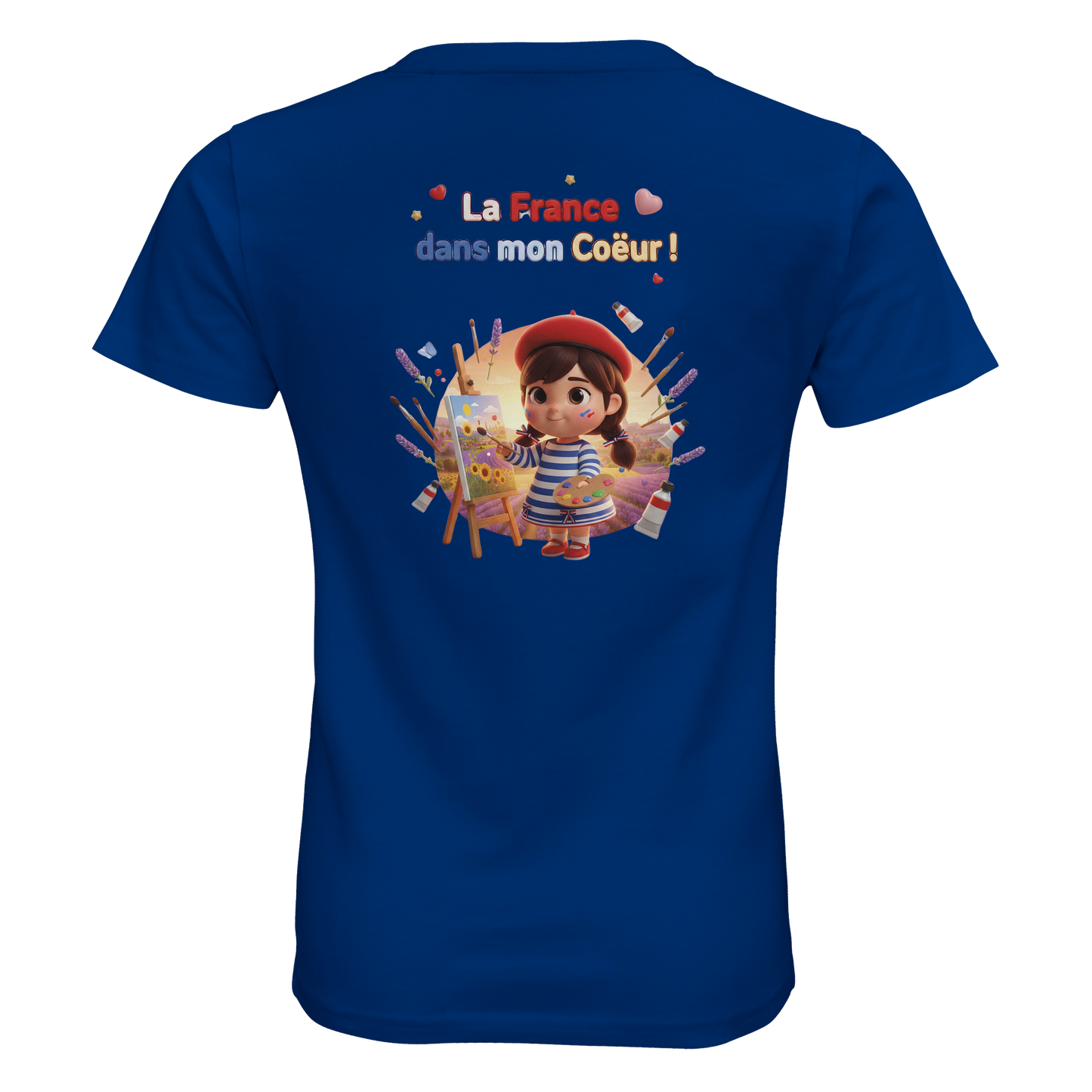 Bio Kinder Enganliegendes T-Shirt| Mädchen Stil-Französisch Frankreich in meinem Herzen | SOL'S Pioneer Kids 03578