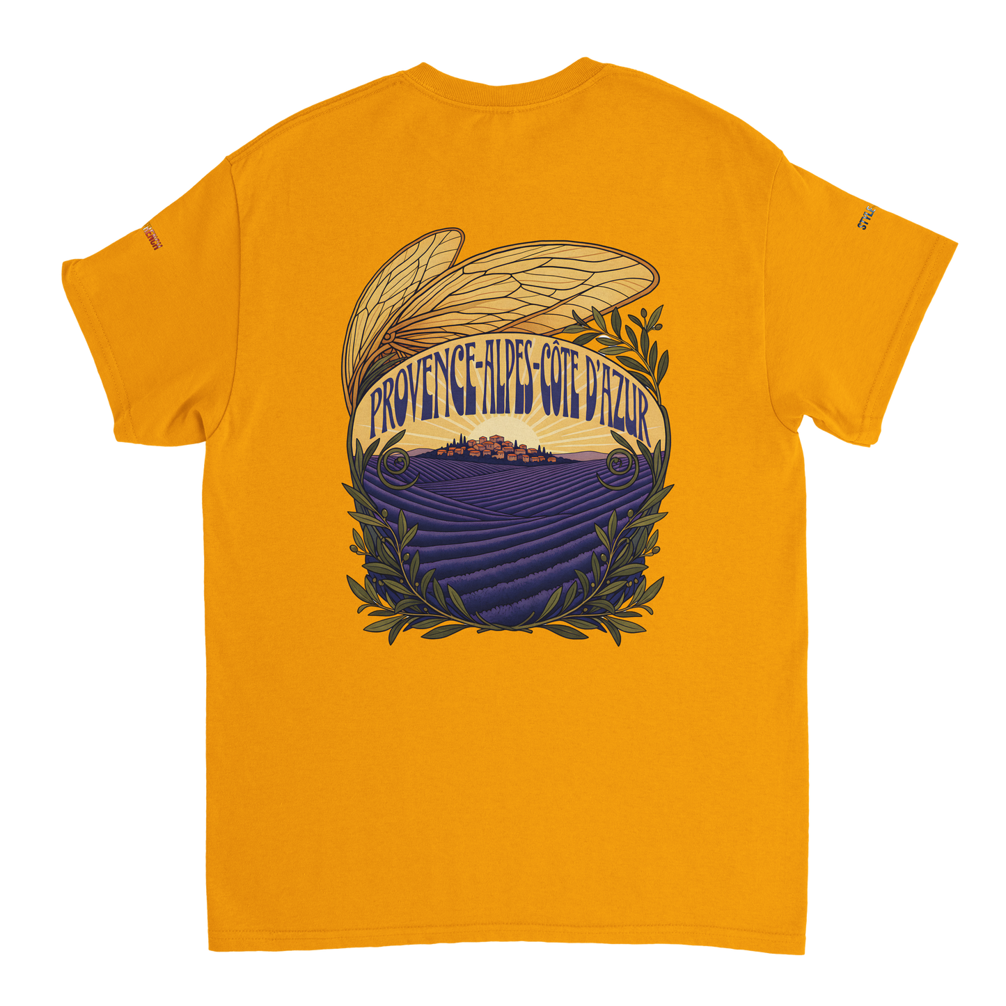 Unisex T-Shirt Provence-Alpes-Côte d'Azur, schwerer Rundhalsausschnitt | Gildan® 5000