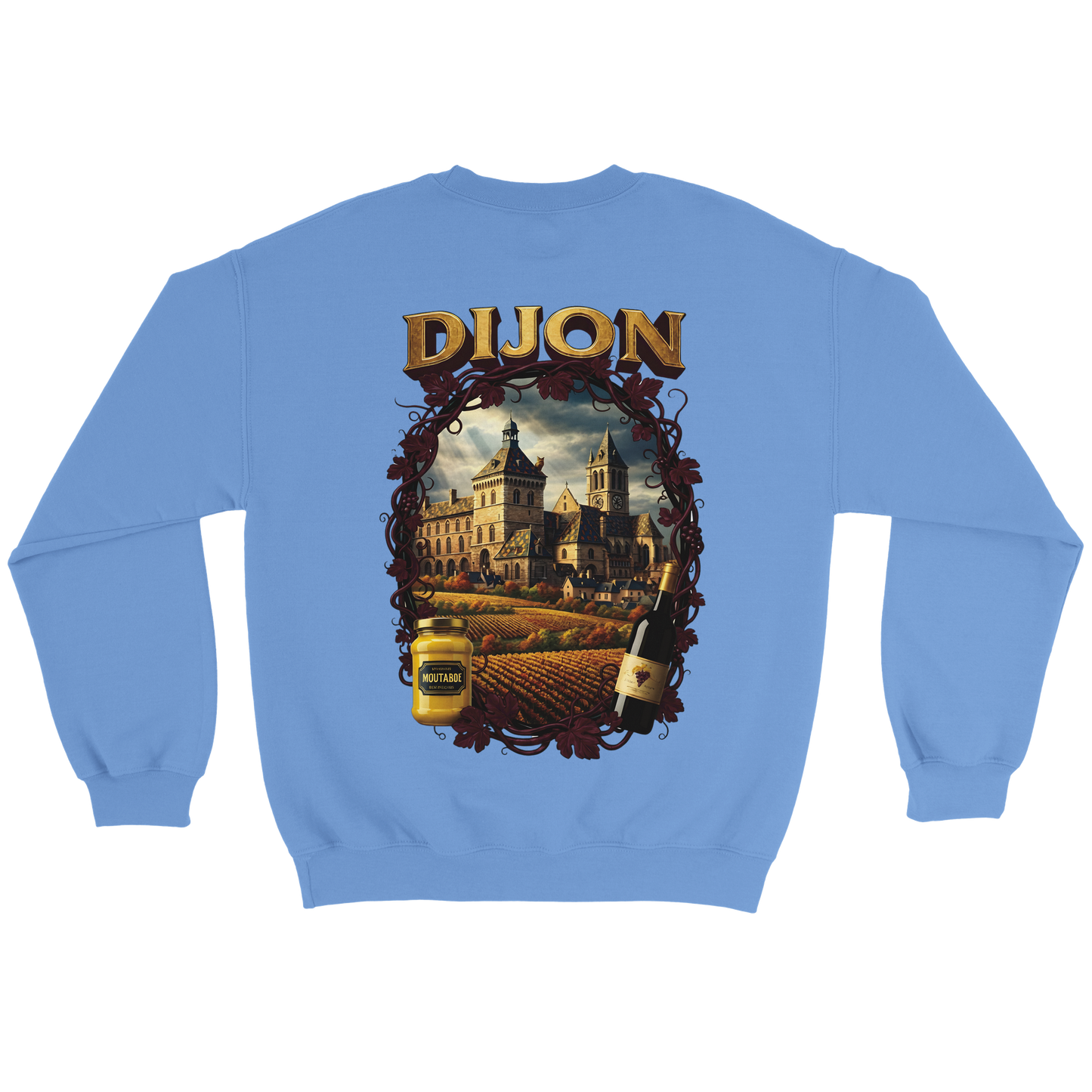 Unisex-Sweatshirt Dijon, Frankreich klassisch Rundhals | Gildan® 18000