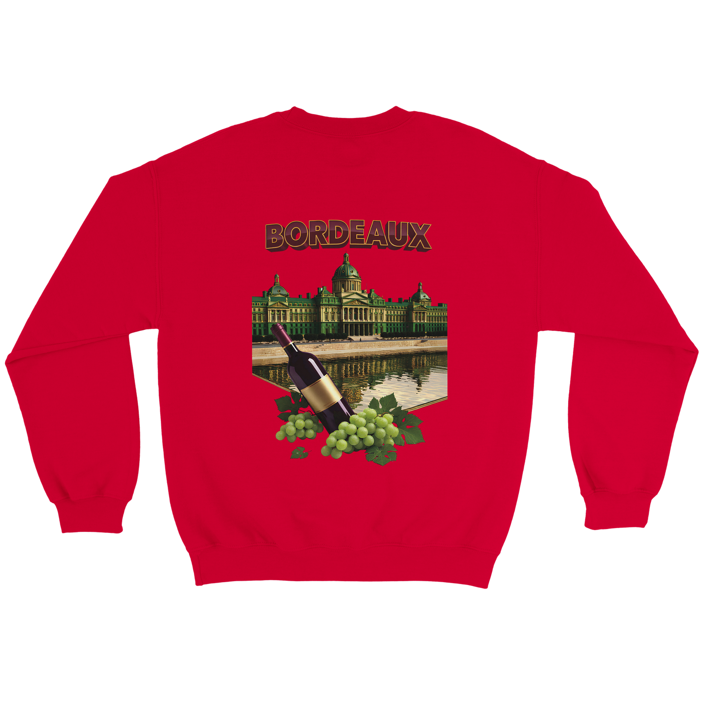 Unisex city burgundy classic crewneck sweatshirt | Gildan® 18000
