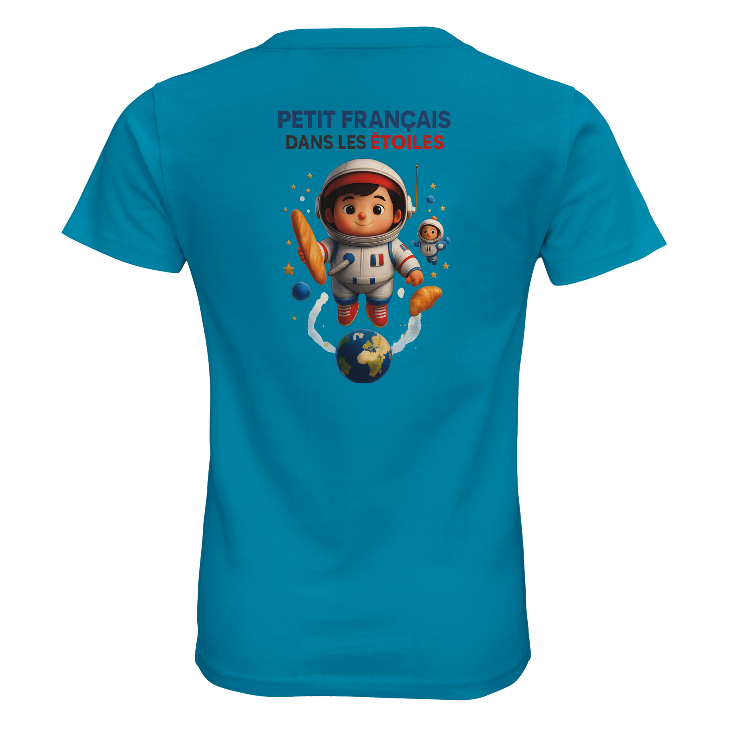 T-shirt boy little Frenchie in the Stars organic fitted | SOL'S Pioneer Kids 03578