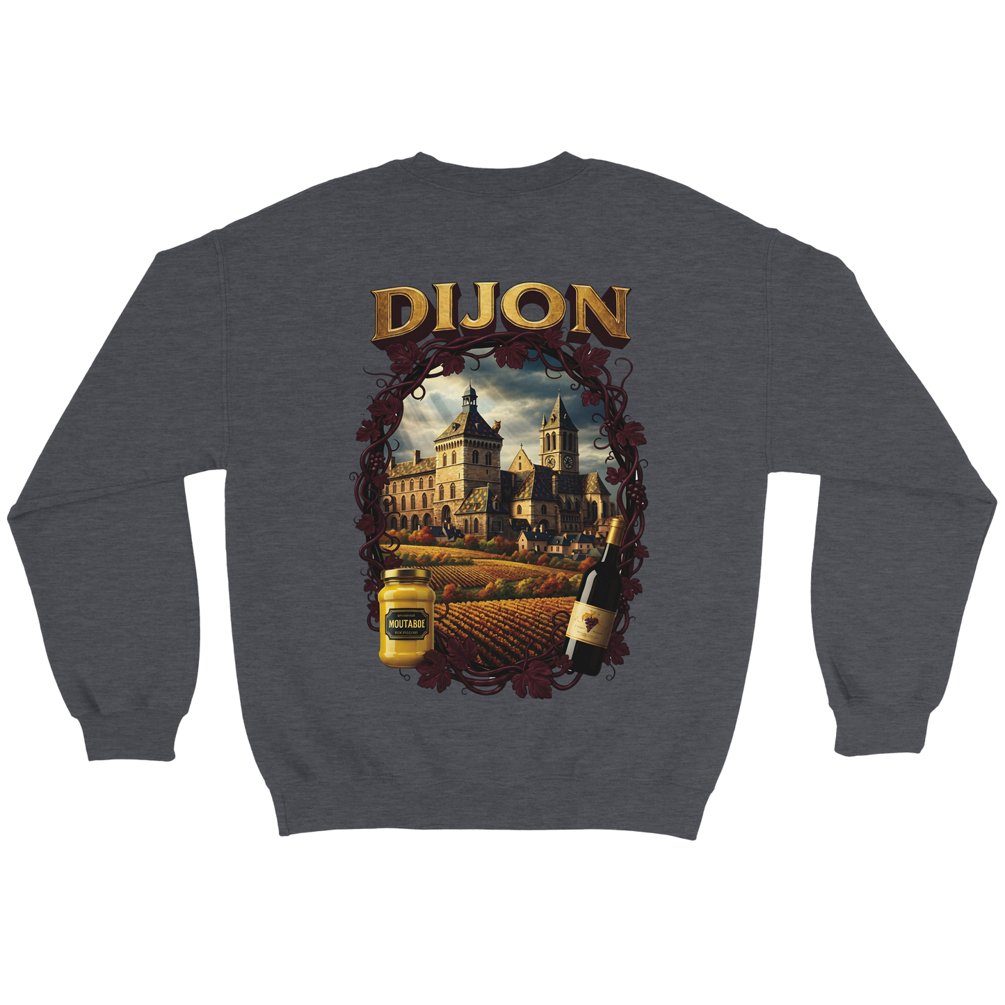 Unisex-Sweatshirt Dijon, Frankreich klassisch Rundhals | Gildan® 18000