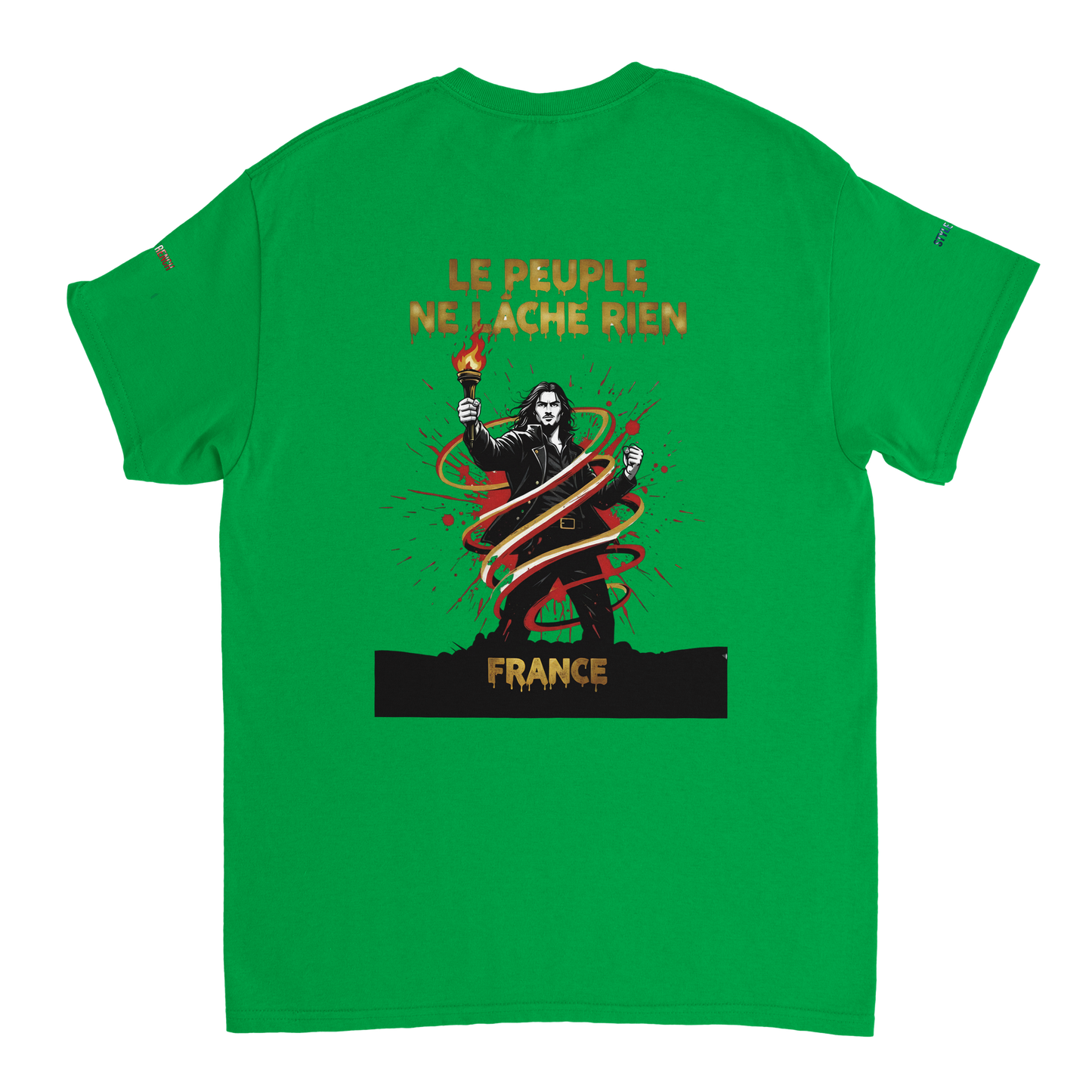 T-shirt Homme Le Peuple Ne Lâche Rien - Coton Premium