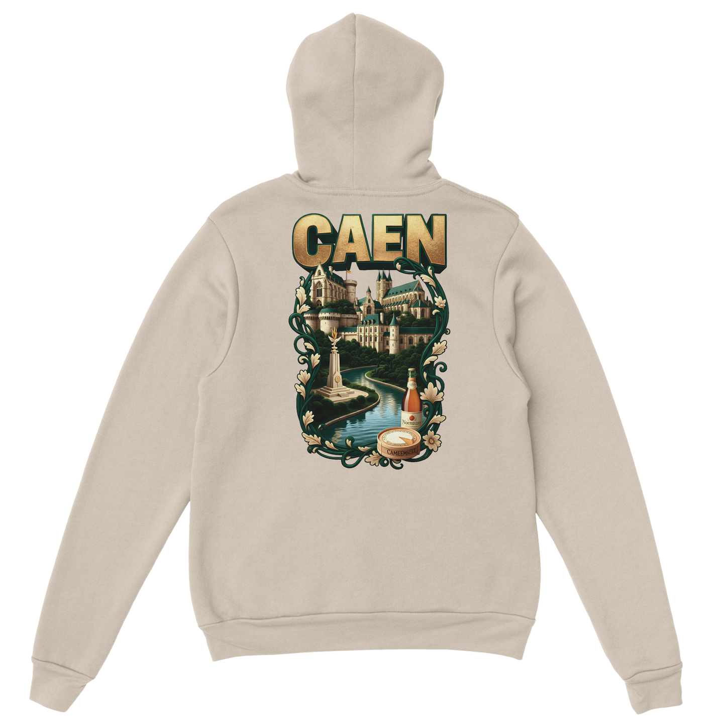 Kapuzenpullover "Caen, Stadt Frankreichs" Unisex Klassiker | Gildan® 18500