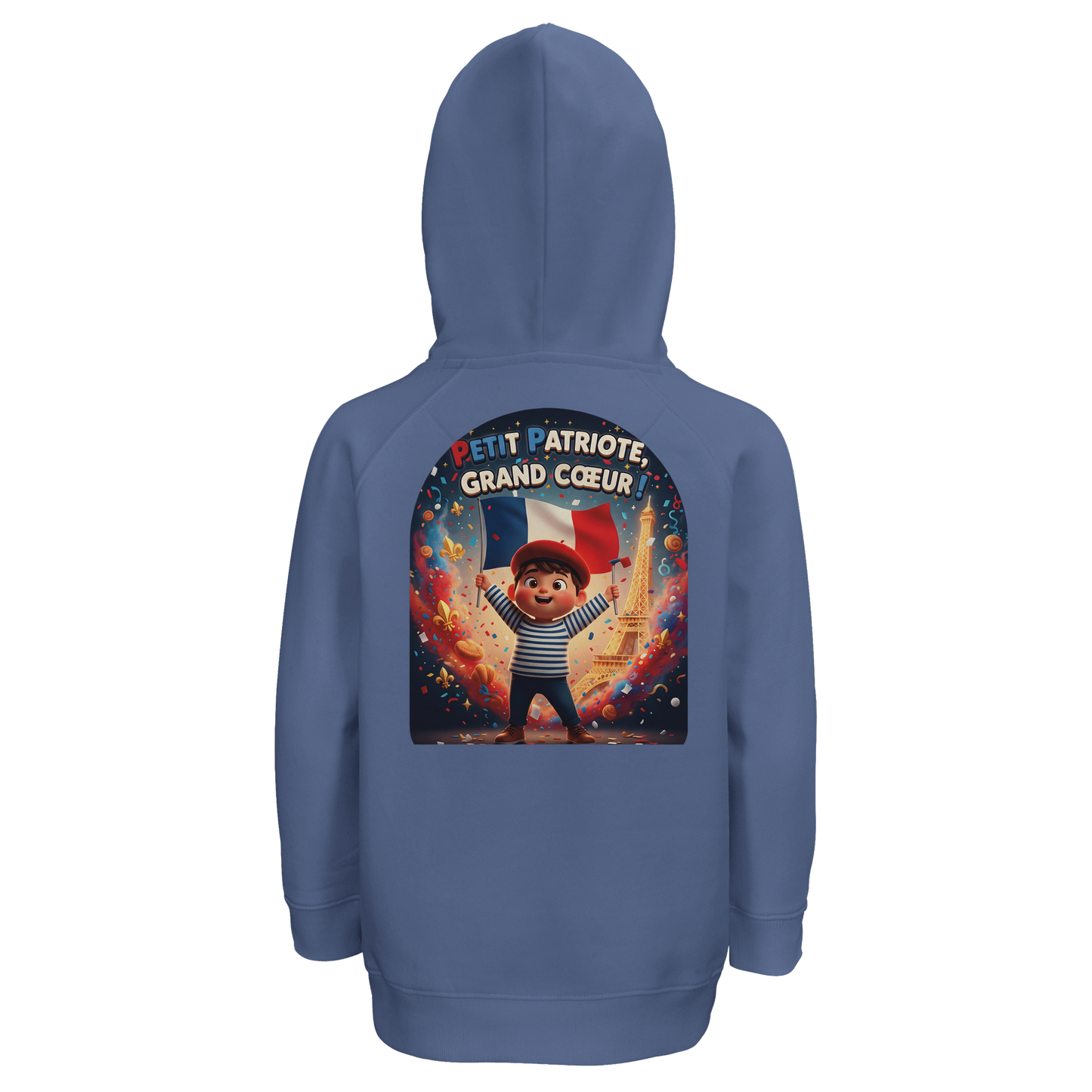 Sweat-shirt Enfant Petit Patriote - Hoodie en Coton Bio Éco-responsable