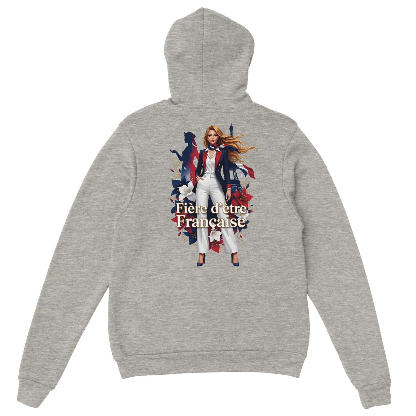 Sweat à capuche fière d'être française   – Doux, chaud et confortable pour l'hiver