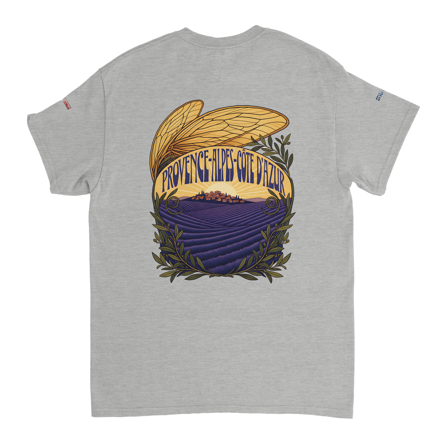 Unisex T-Shirt Provence-Alpes-Côte d'Azur, schwerer Rundhalsausschnitt | Gildan® 5000