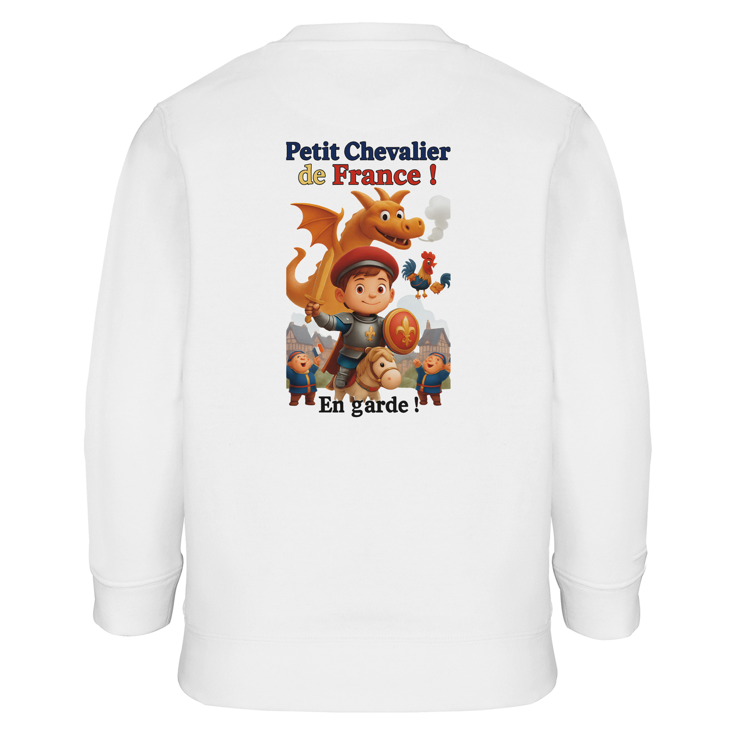 Sweatshirt für Jungen mit kleinem Frankreich-Ritter aus recyceltem Materialmix | SOL'S Columbia Kids 04239
