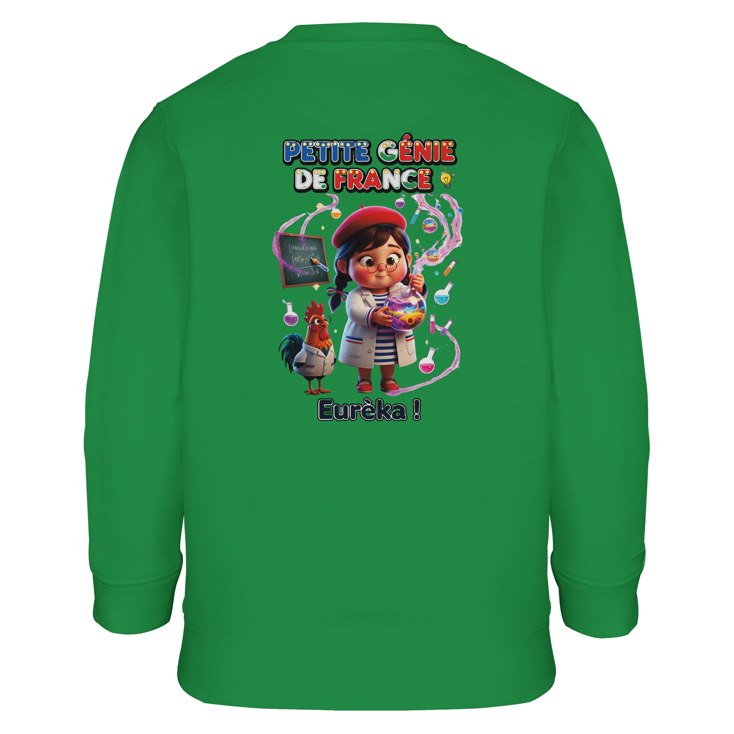 Girl's "Little Genius of France" Recycled Blend Sweatshirt | SOL'S Columbia Kids 04239