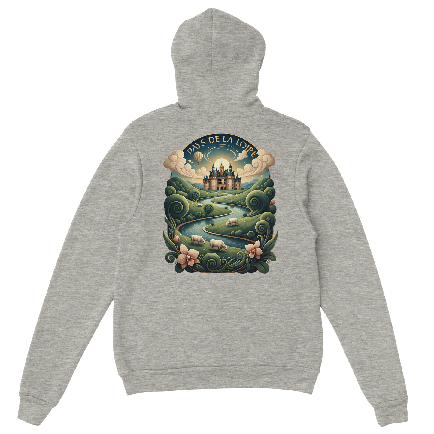 Klassischer Unisex-Kapuzenpullover Pays de la Loire | Gildan® 18500