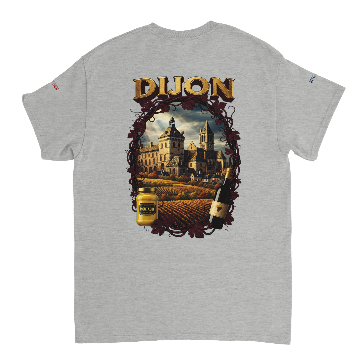 Unisex T-Shirt Dijon Stadt Frankreich dick Rundhals | Gildan® 5000