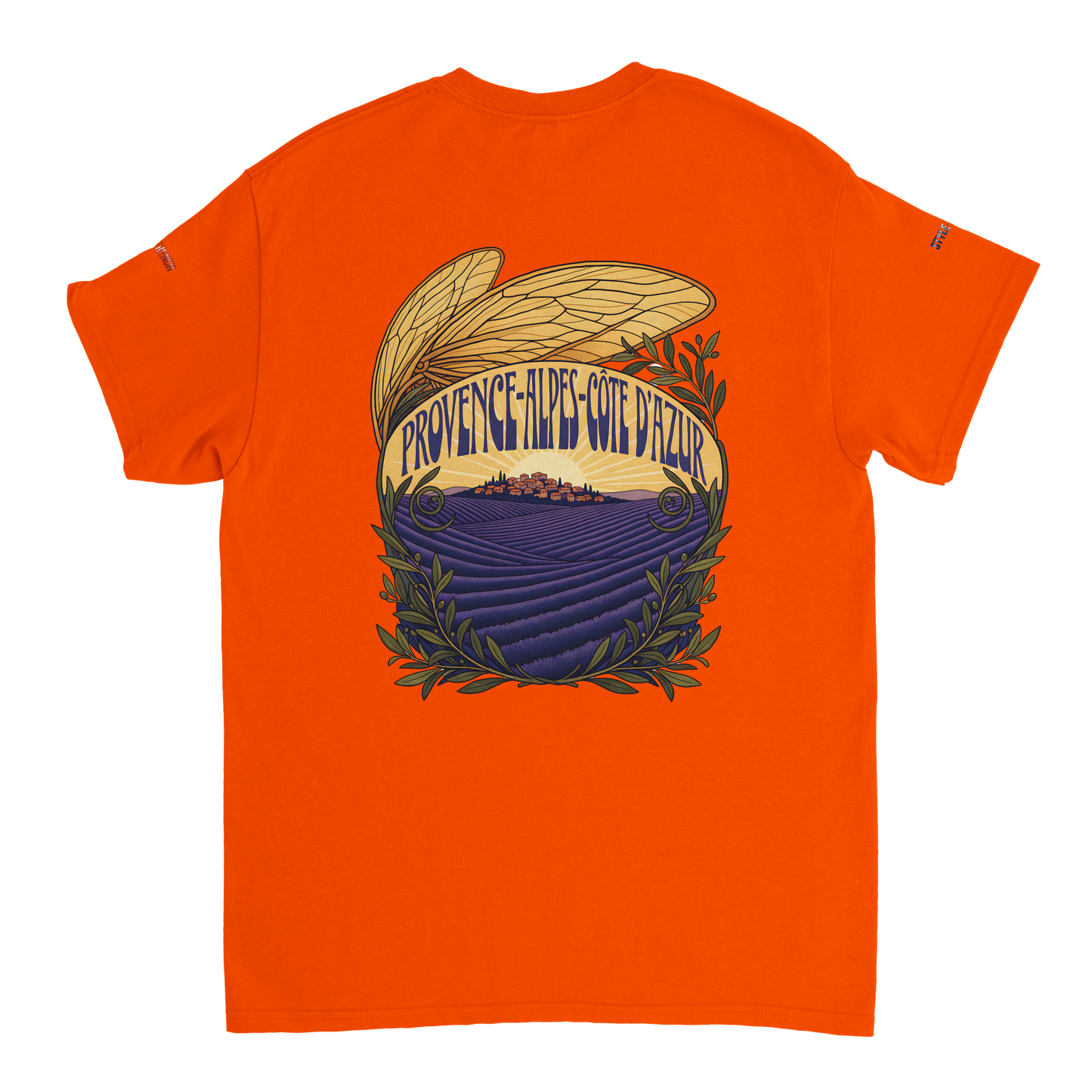 Unisex T-Shirt Provence-Alpes-Côte d'Azur, schwerer Rundhalsausschnitt | Gildan® 5000