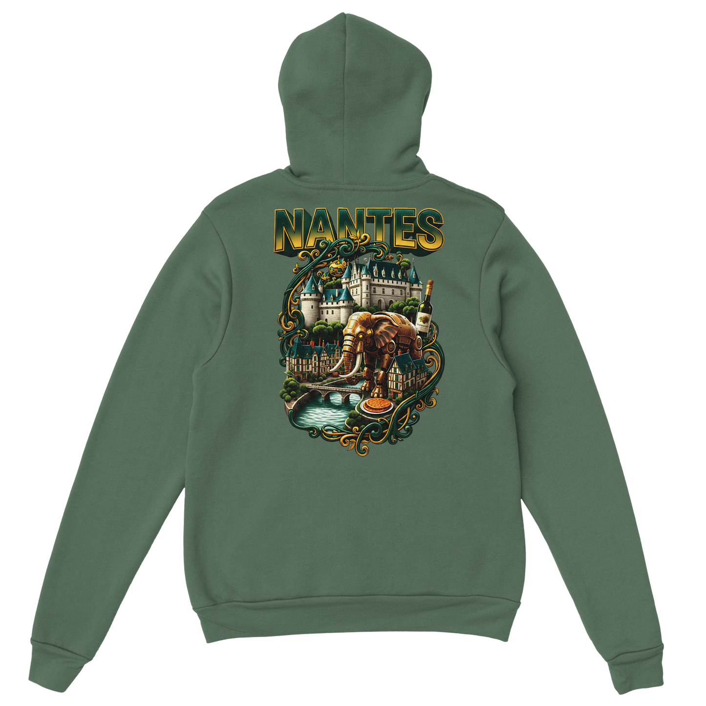 Unisex-Kapuzenpullover Nantes Stadt Frankreich klassisch | Gildan® 18500