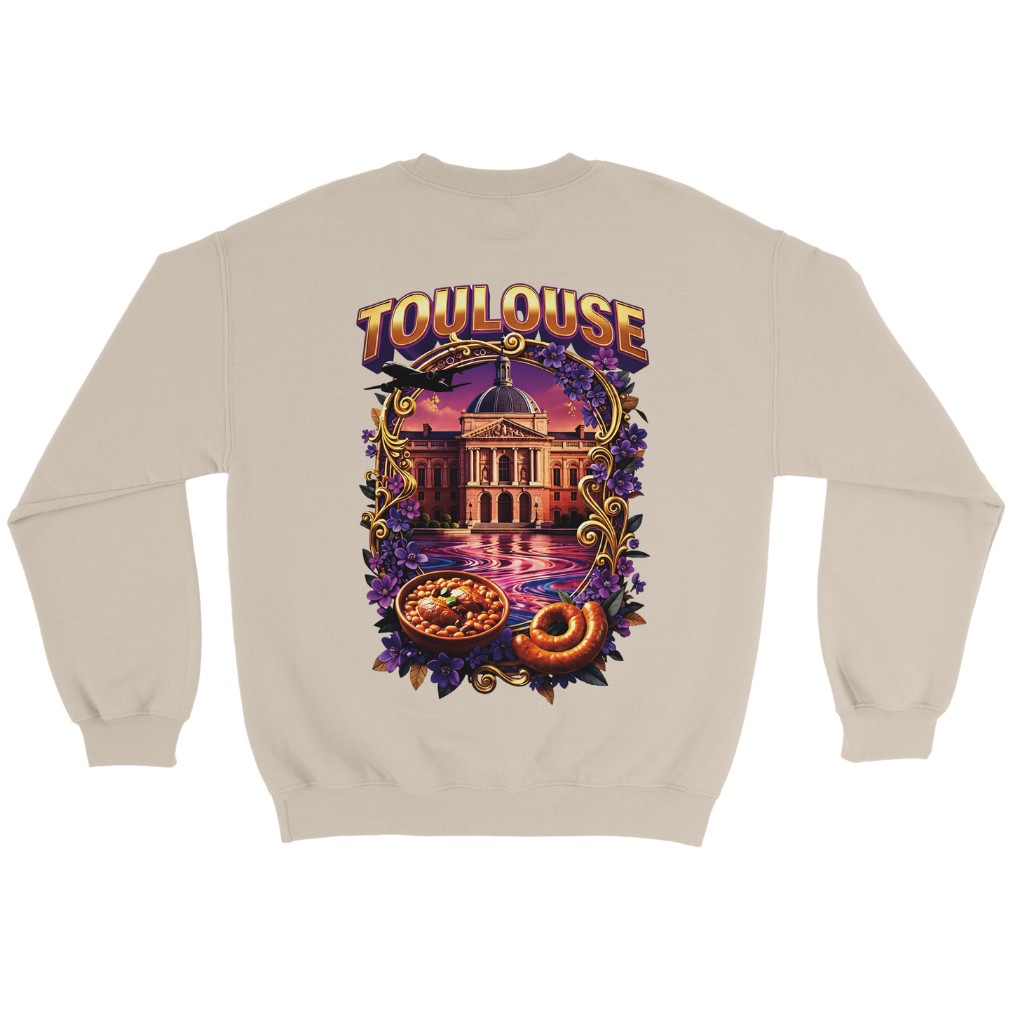 Unisex Sweatshirt Toulouse Classic French City Crewneck | Gildan® 18000