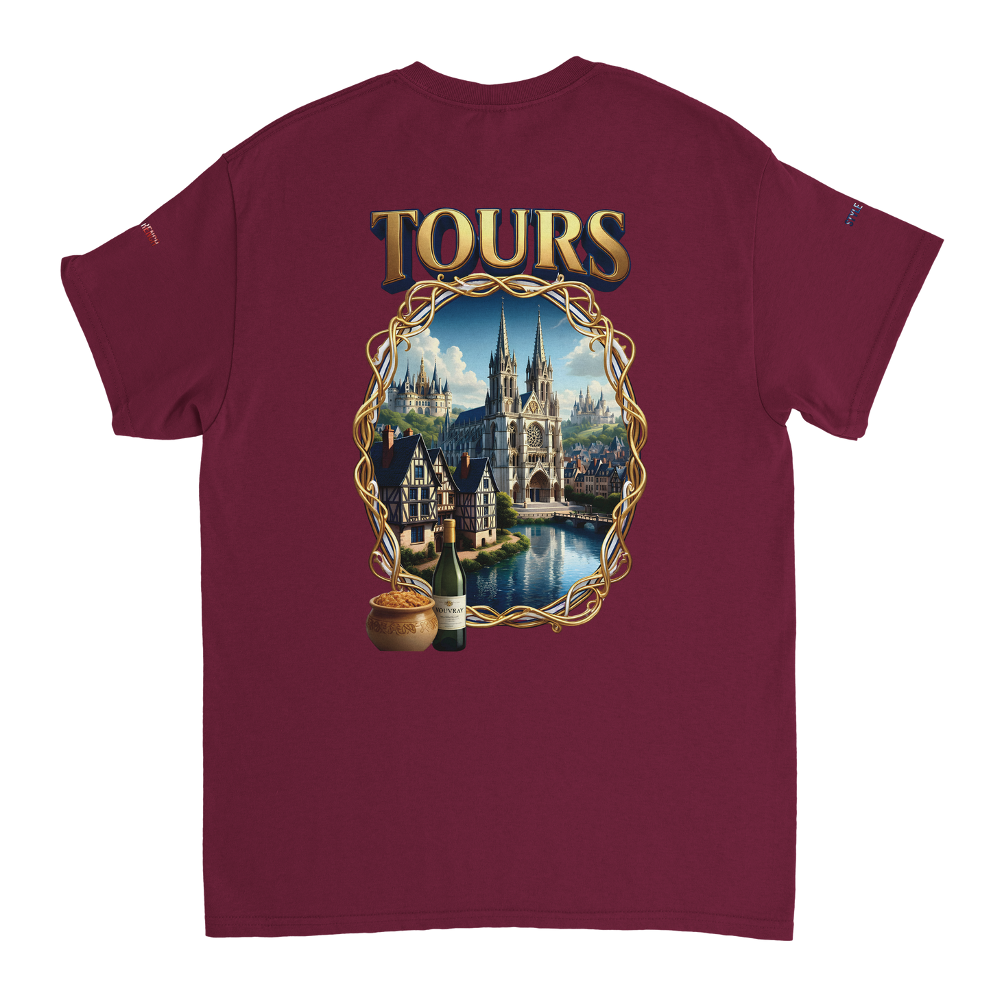 Unisex T-shirt Tours, France, thick crew neck | Gildan® 5000