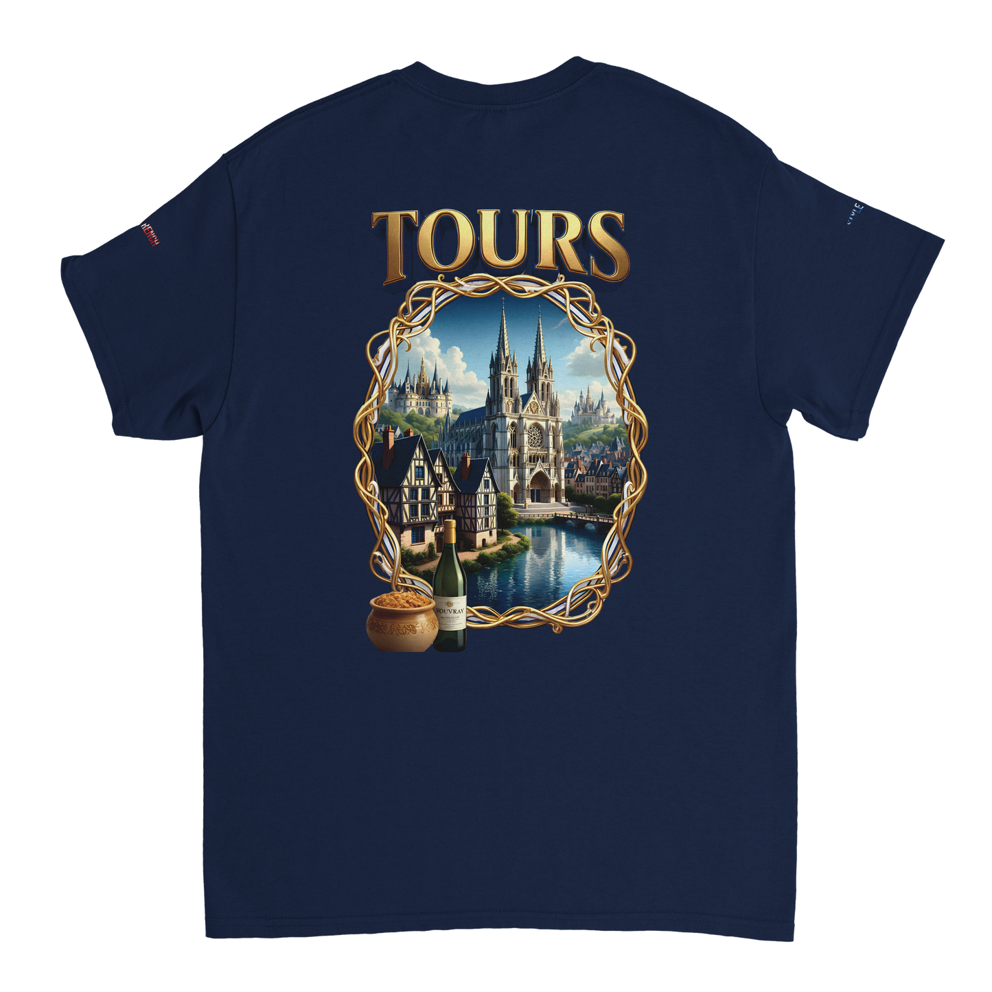 Unisex T-shirt Tours, France, thick crew neck | Gildan® 5000